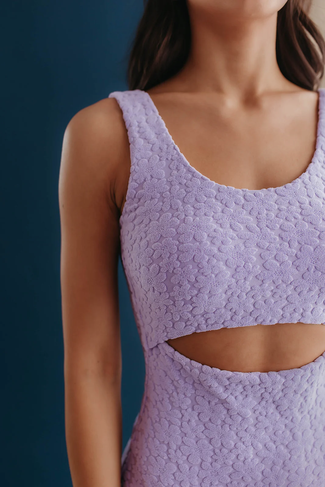 CALLIE CUT OUT ONE PIECE IN LAVENDER BLOOM BY PINK DESERT - Image 2