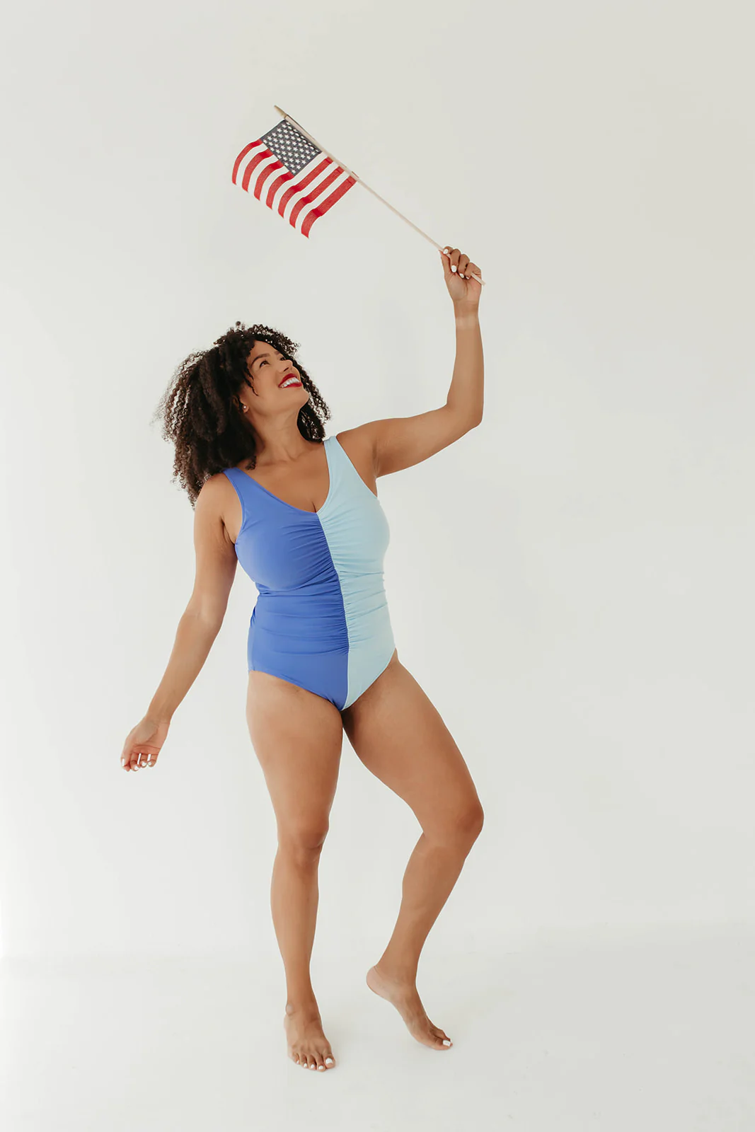 COASTAL BLUE COLOR BLOCK ONE PIECE BY SARAH TRIPP X PINK DESERT - Image 5