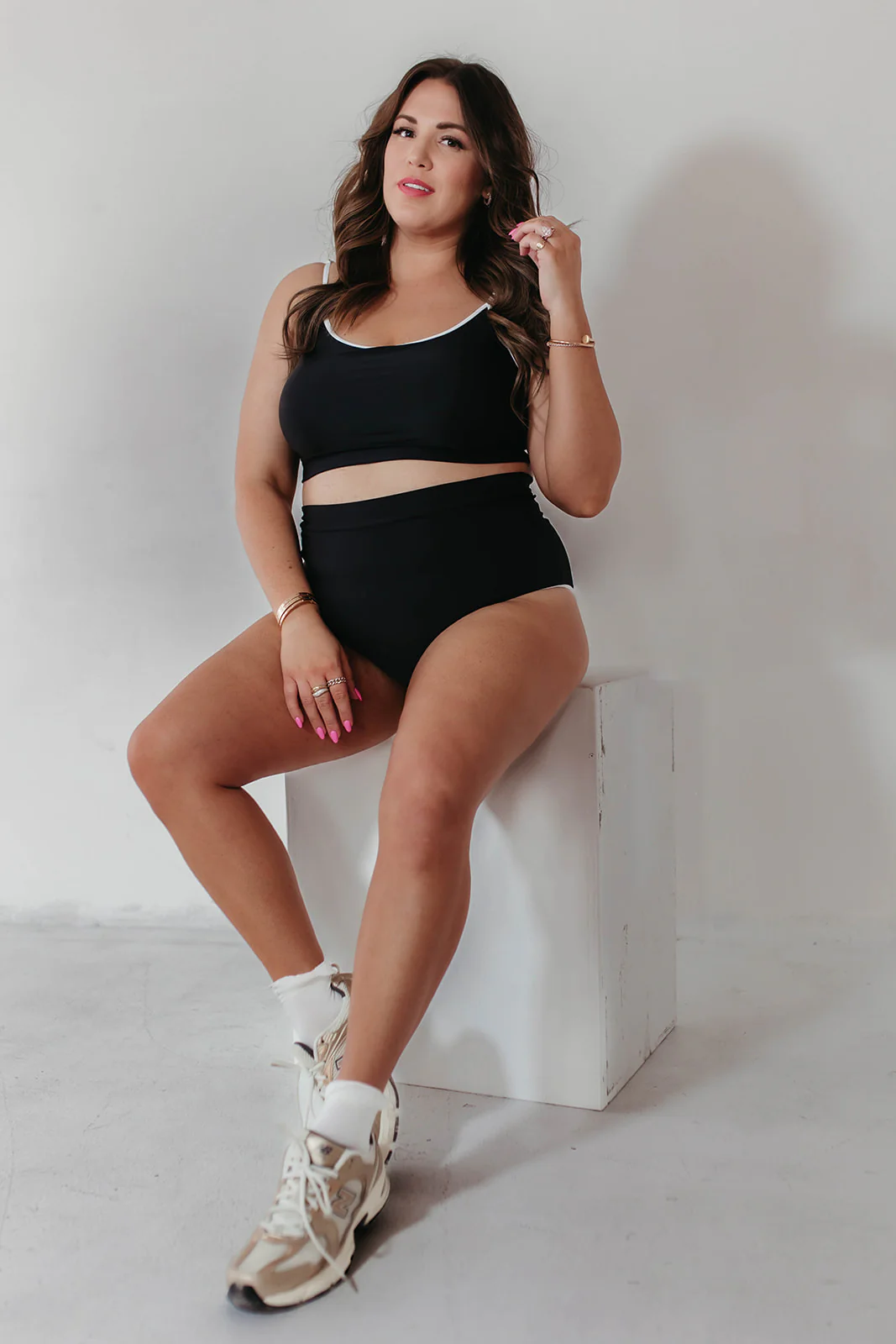 COCO BOTTOMS IN BLACK AND WHITE TRIM BY PINK DESERT - Image 16