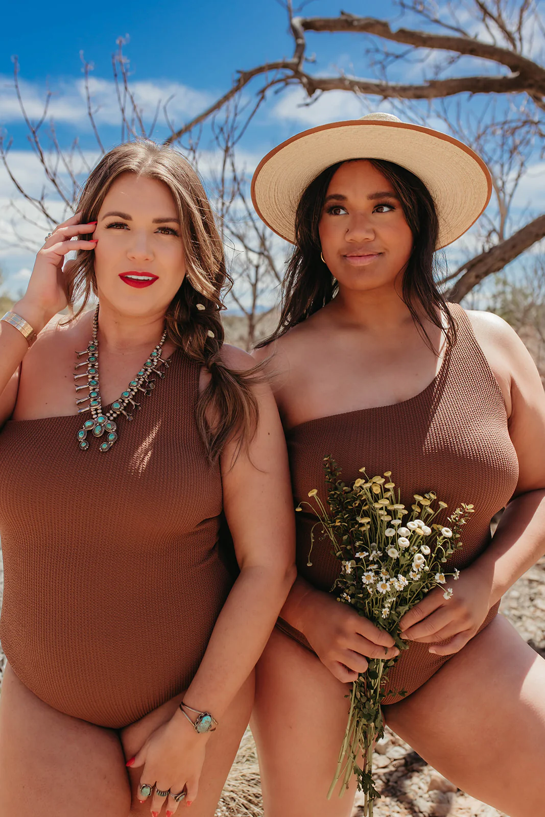 DESERT SCRUNCH ONE SHOULDER ONE PIECE BY SARAH TRIPP X PINK DESERT - Image 18