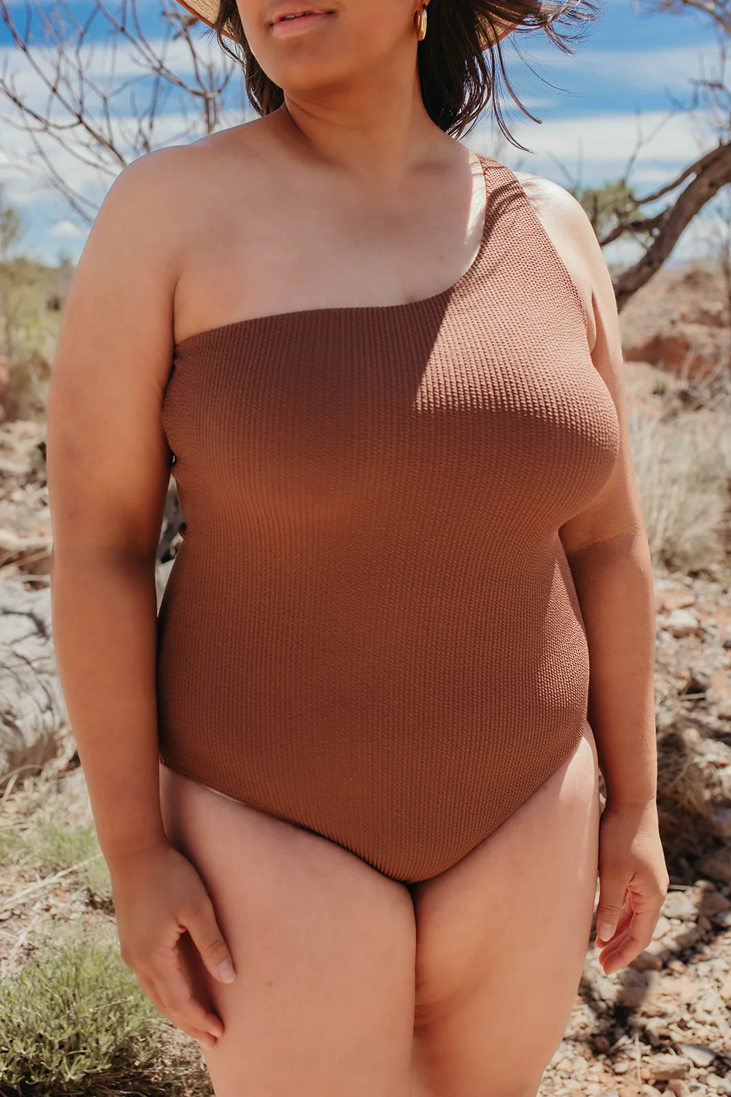 DESERT SCRUNCH ONE SHOULDER ONE PIECE BY SARAH TRIPP X PINK DESERT - Image 22