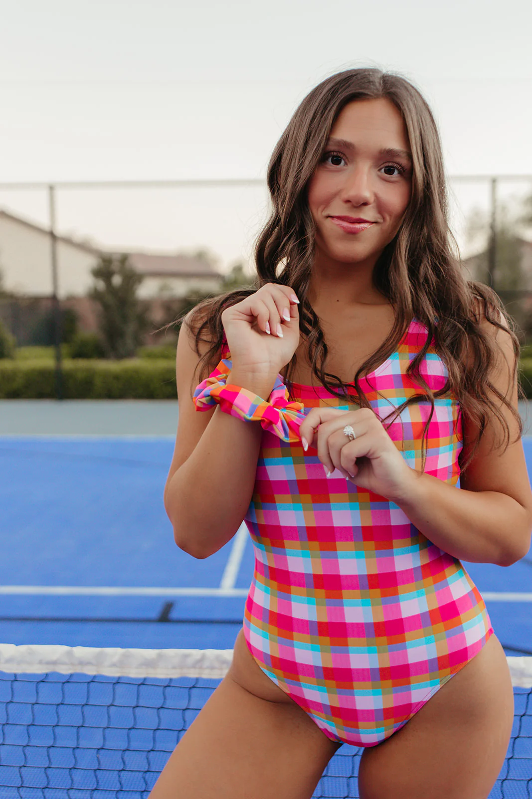 SCOOP ONE PIECE IN PALM SPRINGS PLAID BY PINK DESERT - Image 12