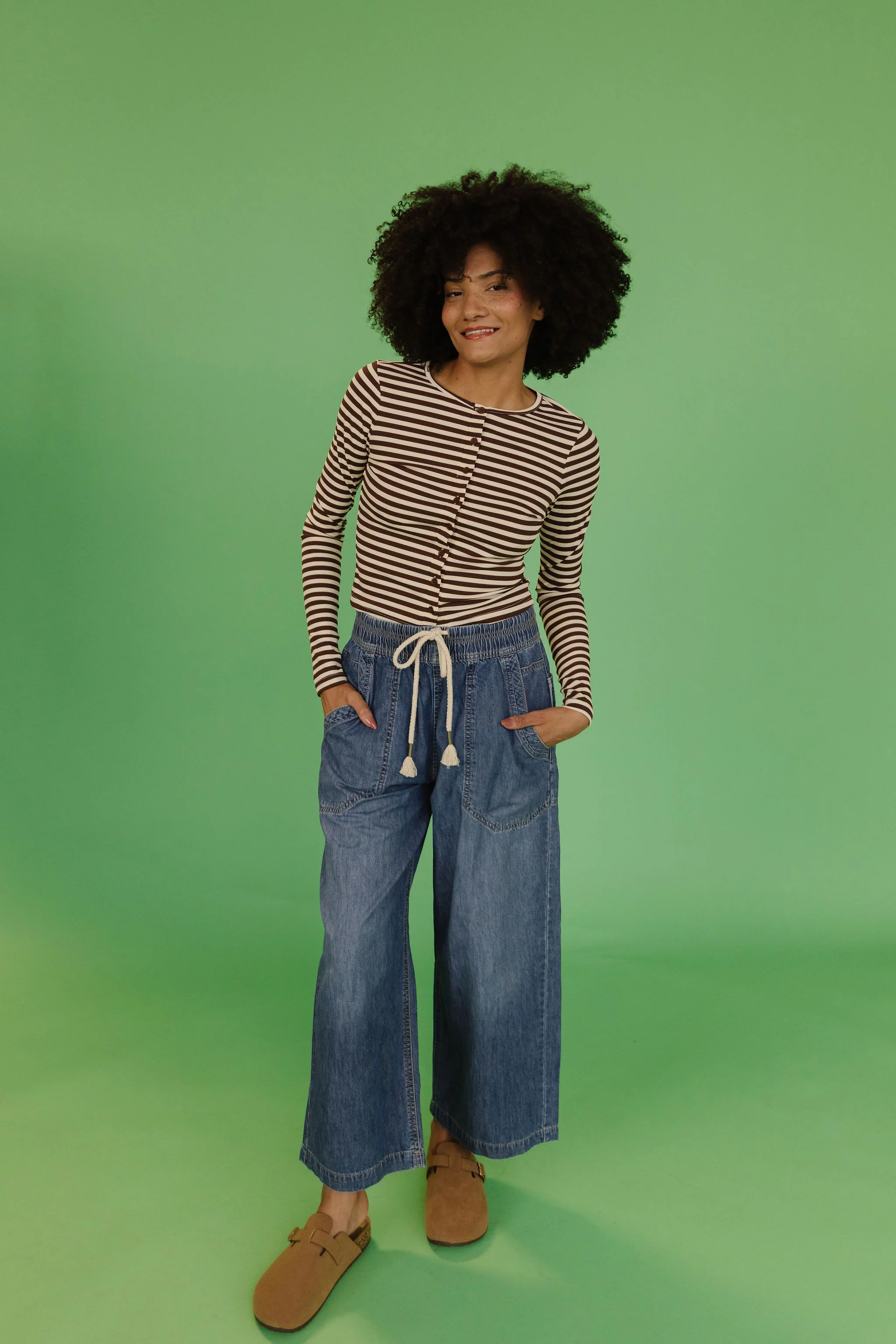 FREE PEOPLE EASY PEASY PULL ON JEANS IN NO PROBLEM - Image 2