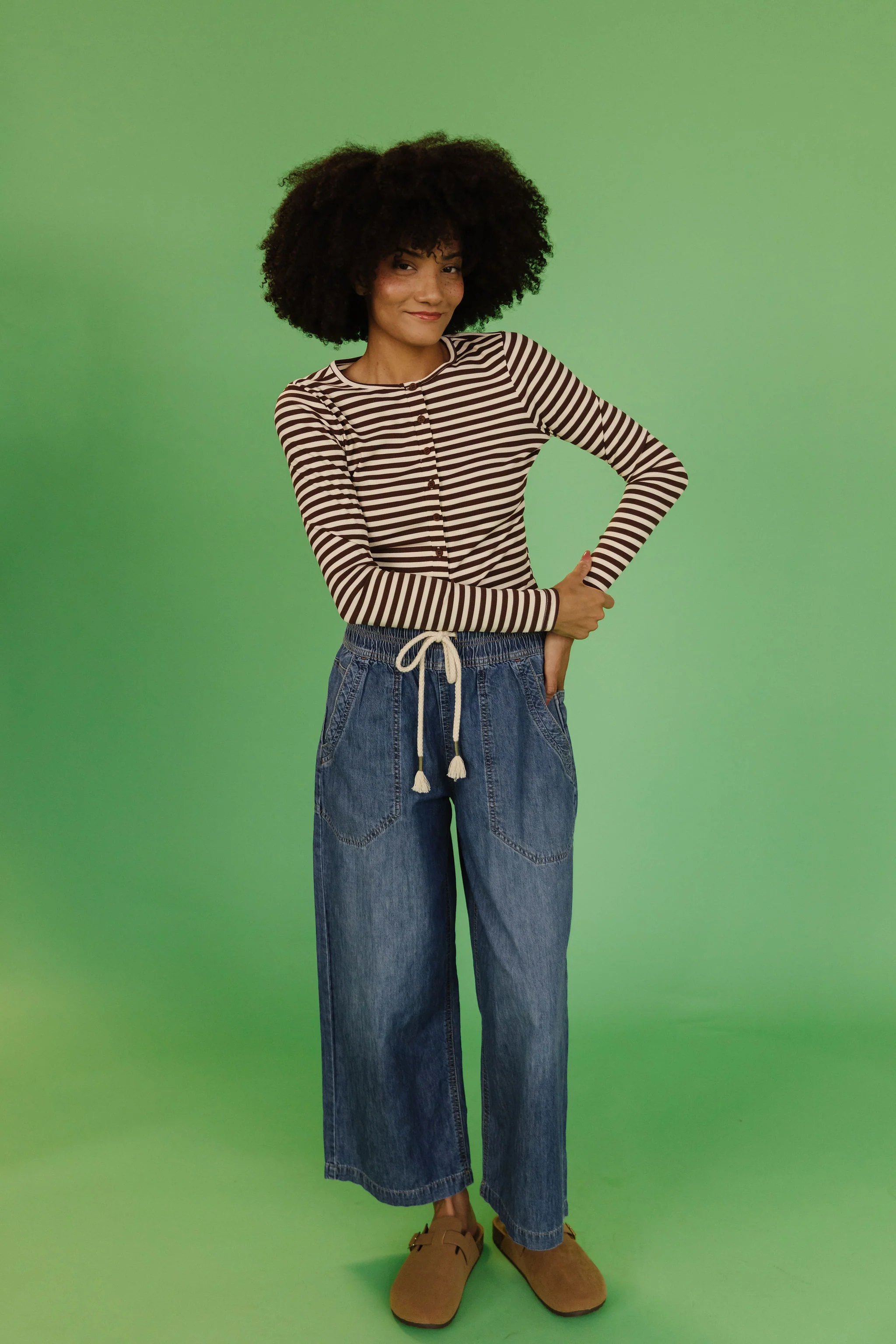 FREE PEOPLE EASY PEASY PULL ON JEANS IN NO PROBLEM - Image 4