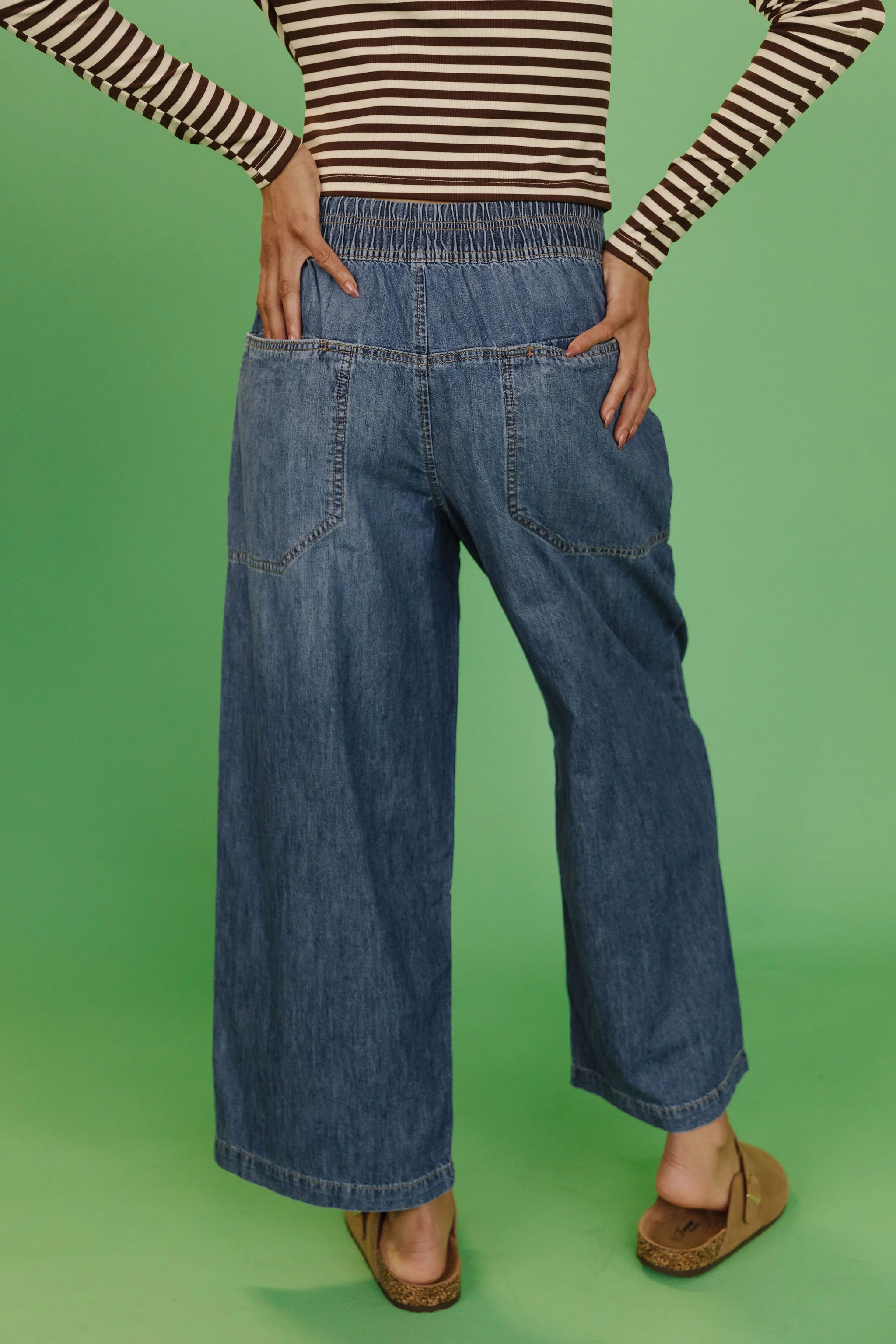 FREE PEOPLE EASY PEASY PULL ON JEANS IN NO PROBLEM - Image 5
