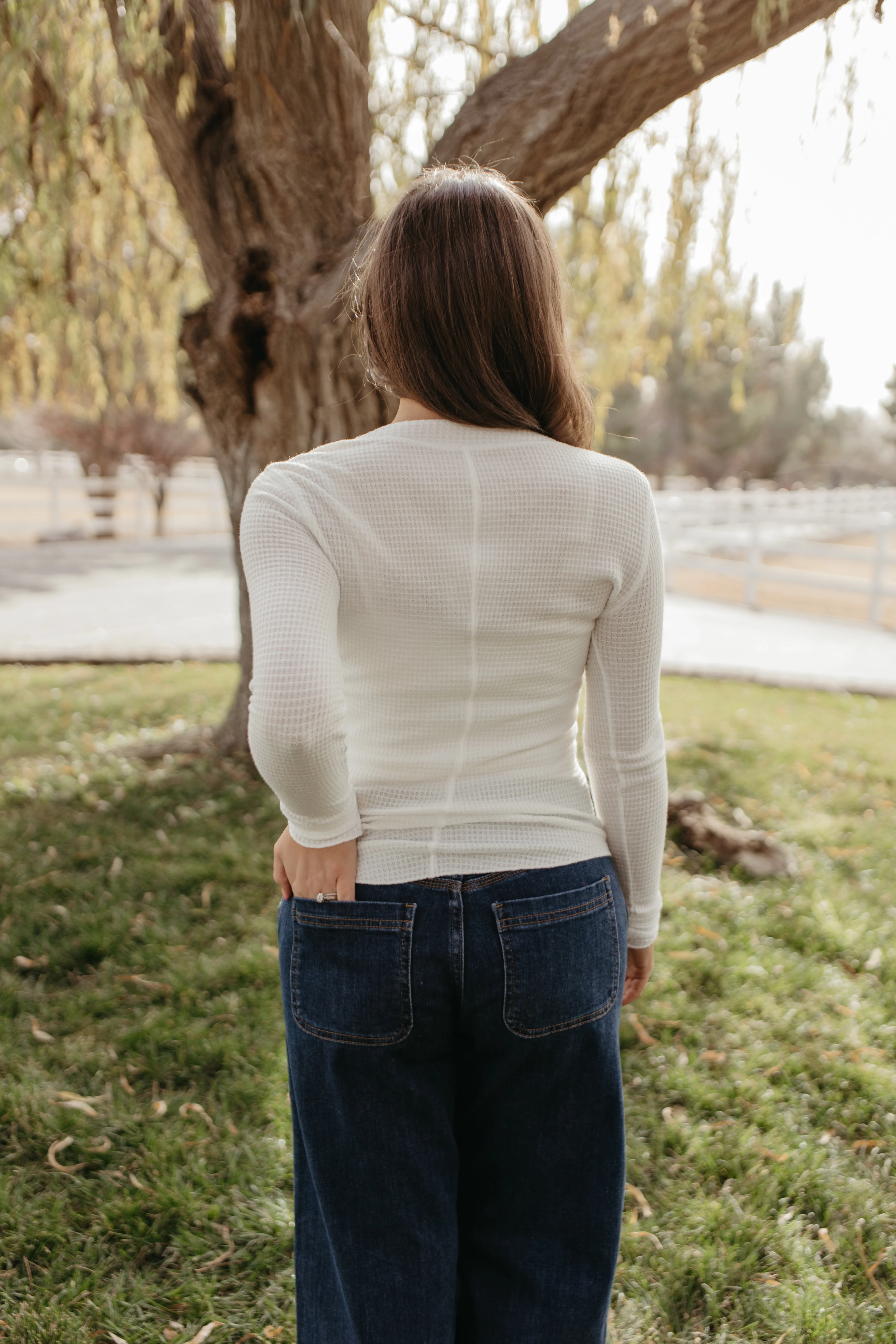 FREE PEOPLE GOING PLACES CARDI IN IVORY - Image 7