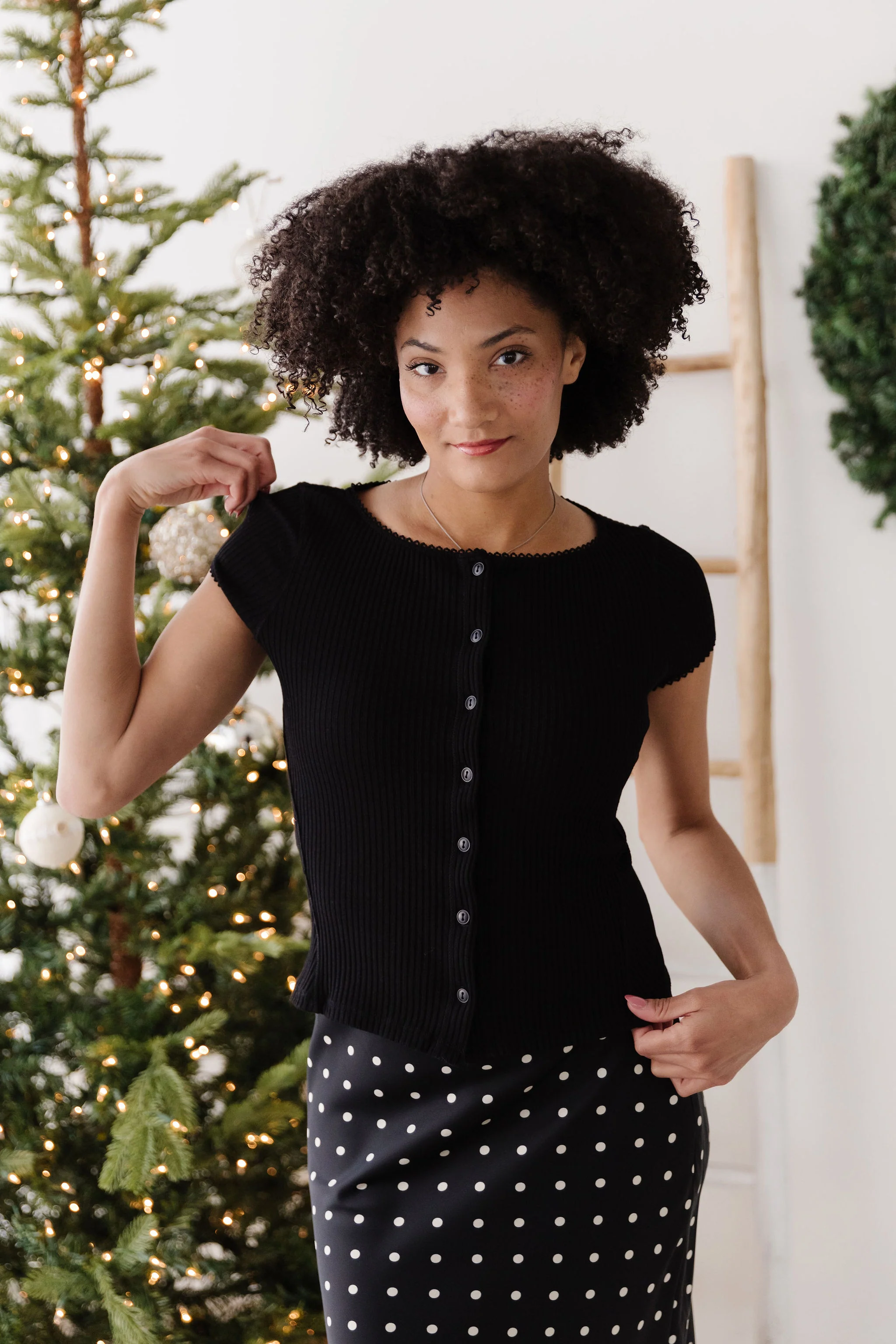 FREE PEOPLE MOST WANTED CARDI IN BLACK - Image 5