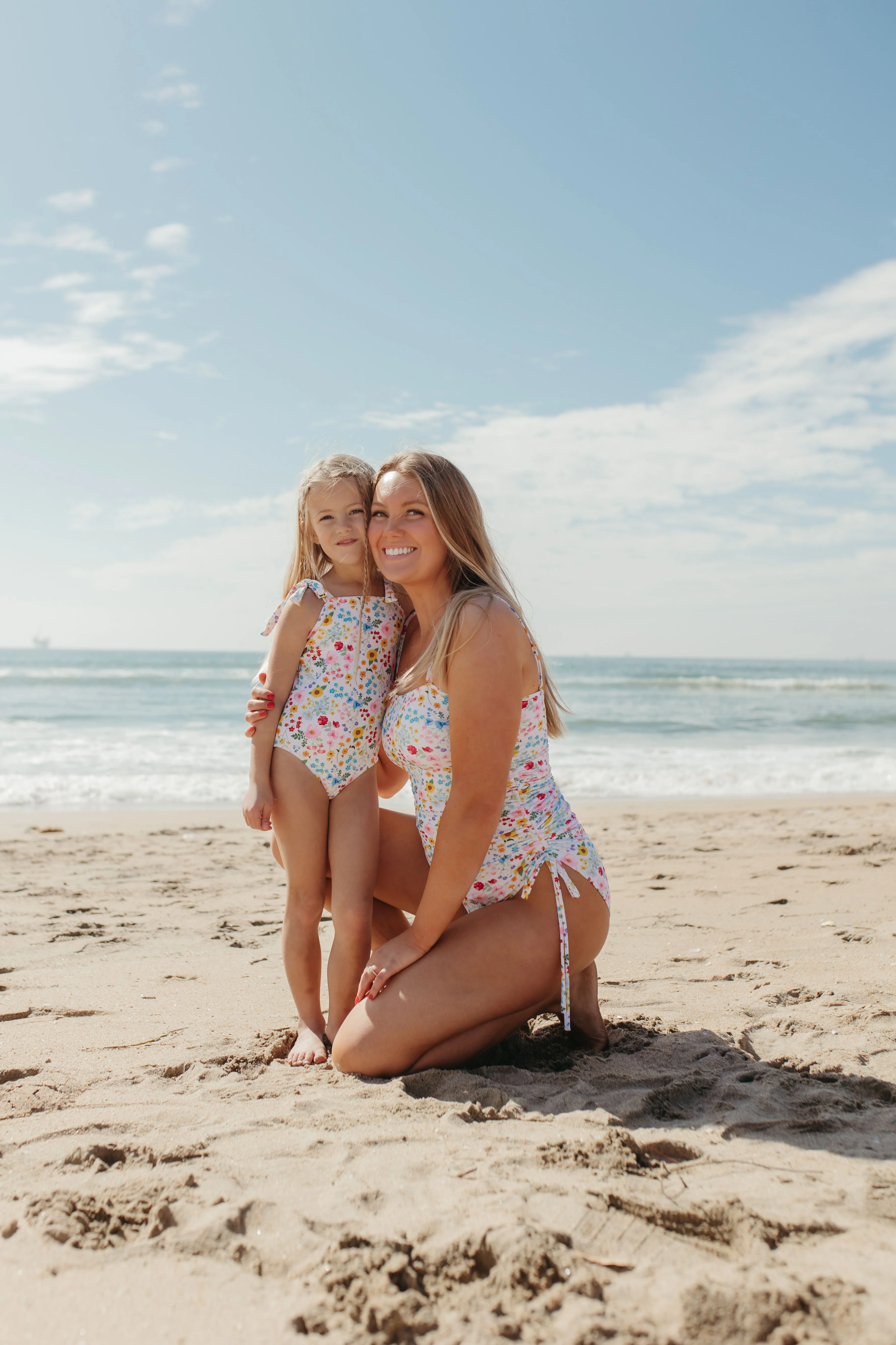 GIRLS TIE STRAP ONE PIECE IN BEACH BLOSSOM BY PINK DESERT - Image 8