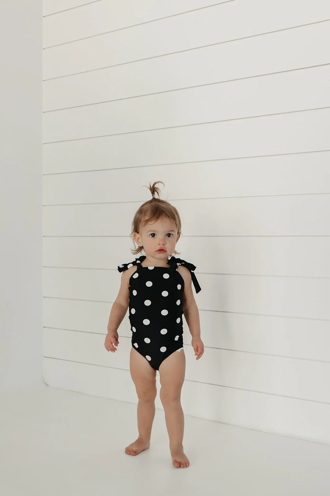 GIRLS TIE STRAP ONE PIECE IN DOTS BY PINK DESERT - Image 6