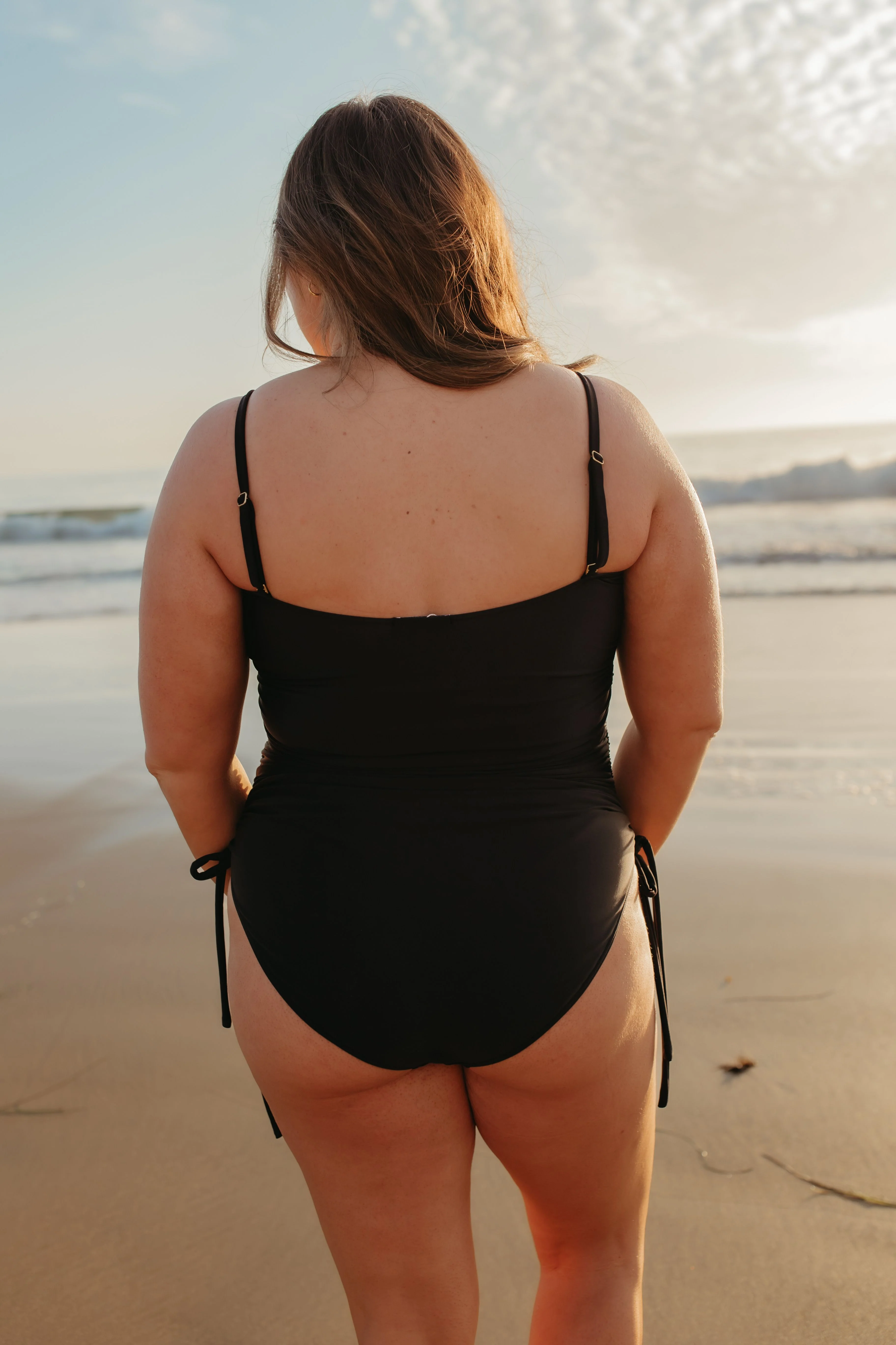 HOLLYWOOD BANDEAU ONE PIECE IN BLACK BY PINK DESERT - Image 17