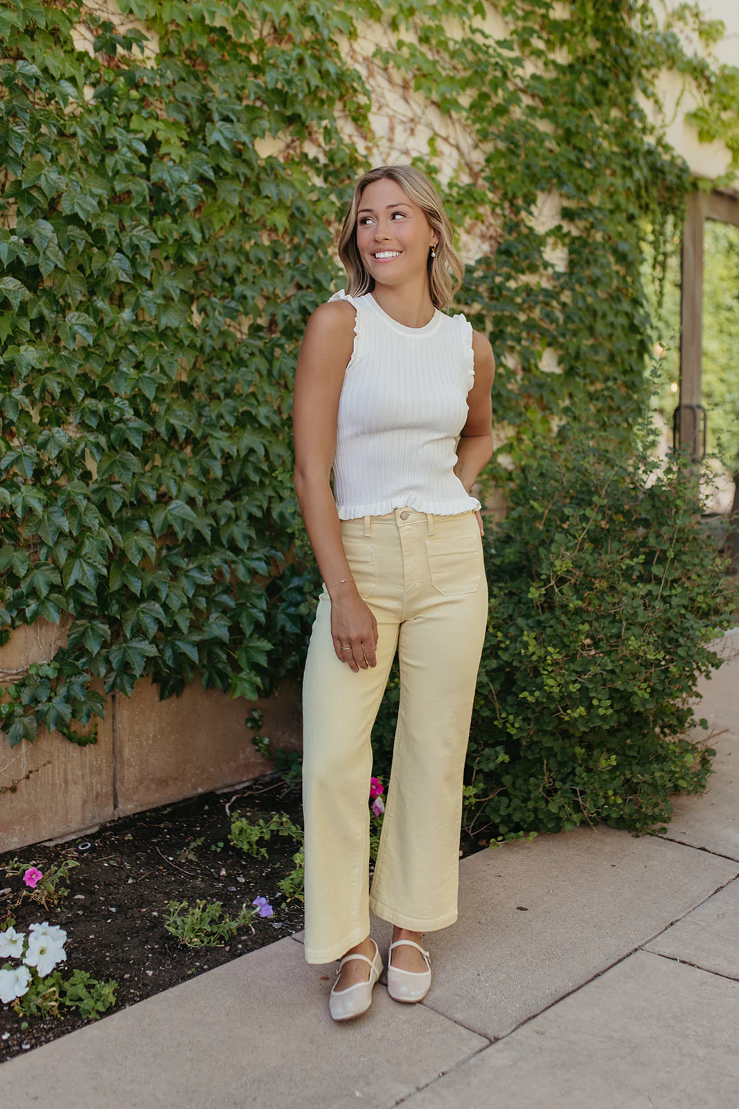 JBD WIDE LEG JEANS IN SUNSHINE - Image 5