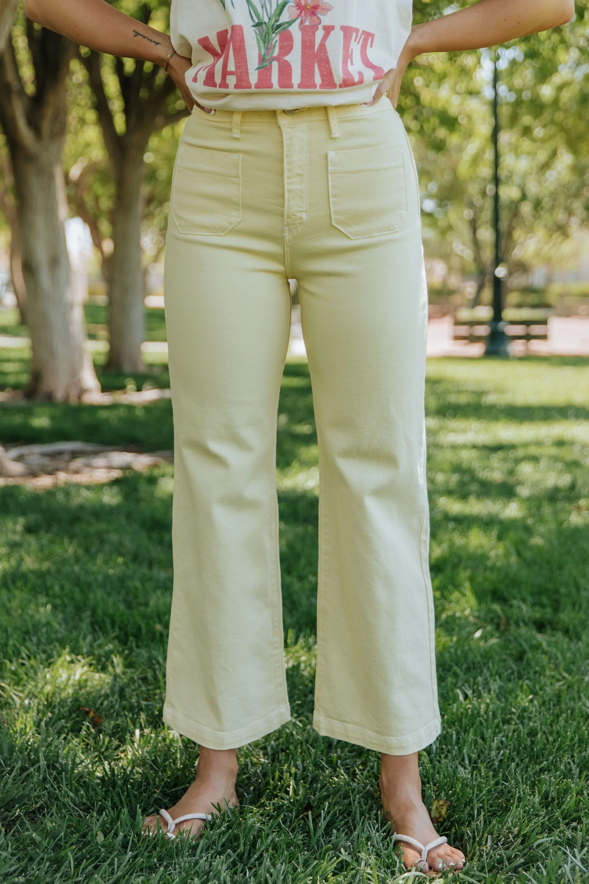 JBD WIDE LEG JEANS IN SUNSHINE - Image 6