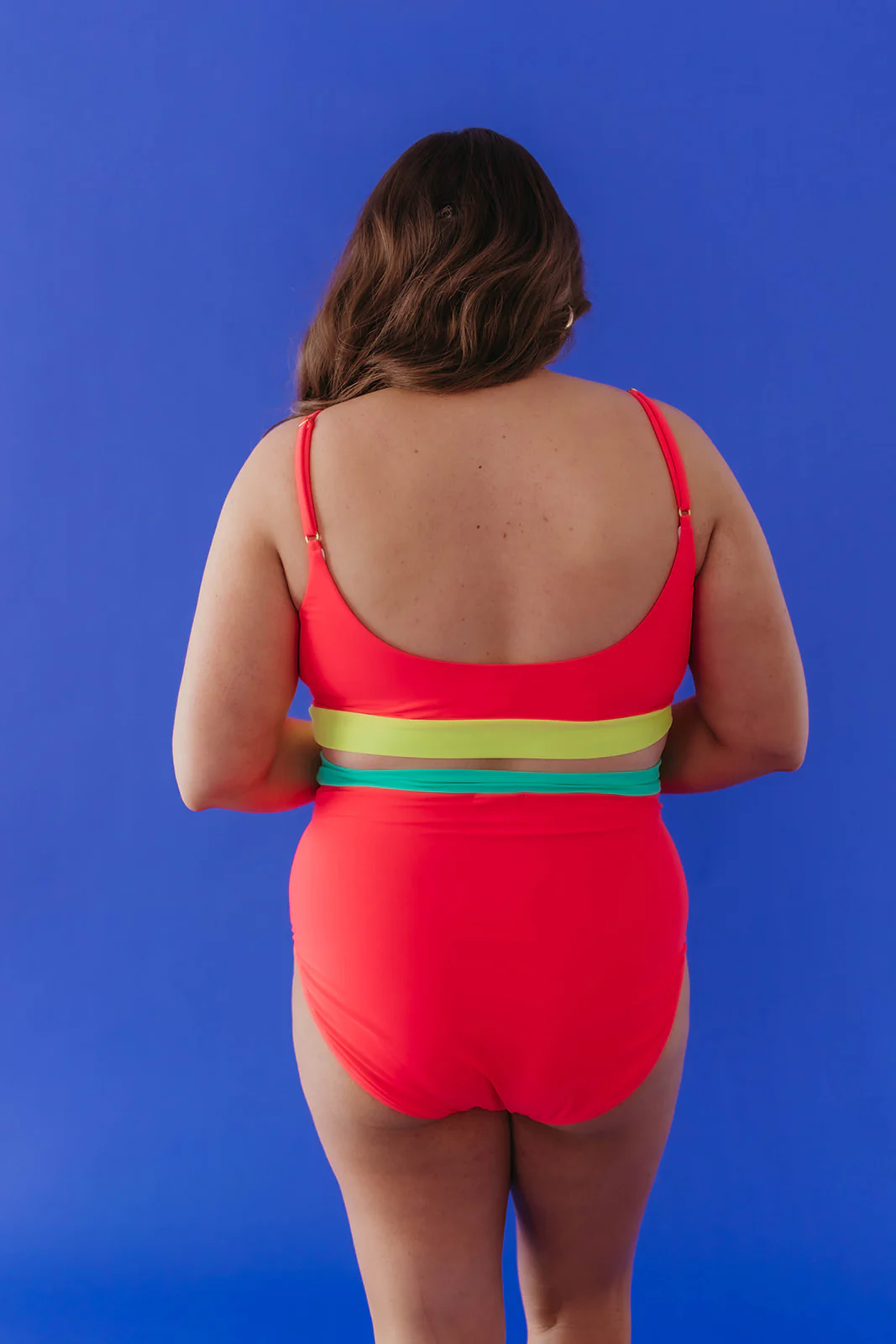 MIAMI SWIM TOP IN NEON COLORBLOCK BY PINK DESERT - Image 29