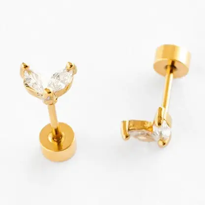 Pip Pop Post Hypoallergenic Earrings in Gold - Image 13