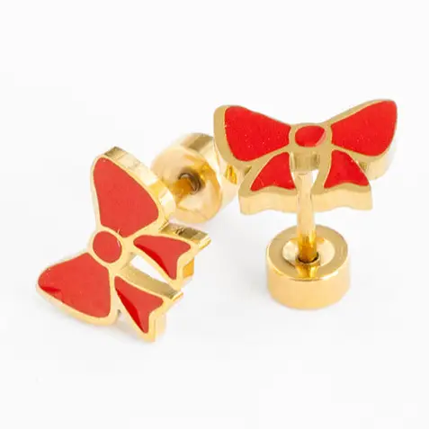 Pip Pop Post Hypoallergenic Earrings in Gold - Image 2