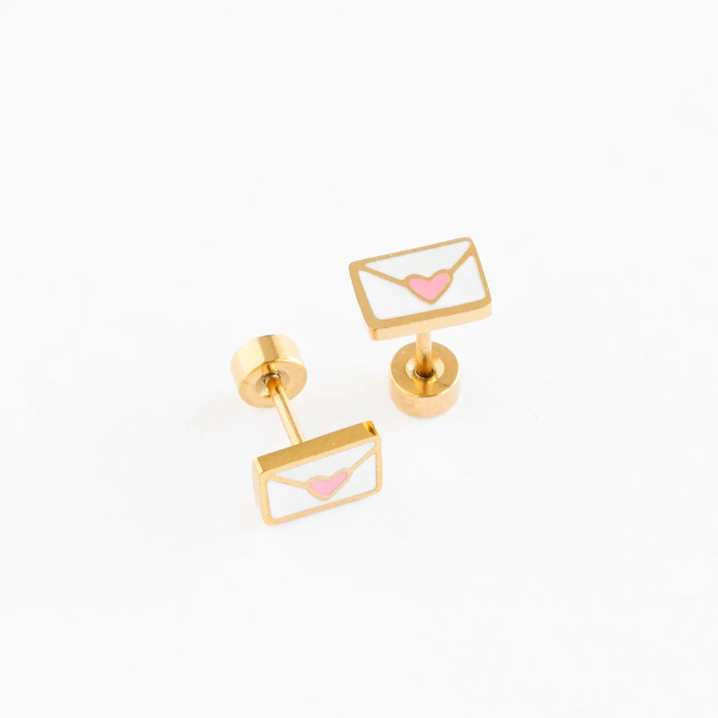 Pip Pop Post Hypoallergenic Earrings in Gold - Image 3