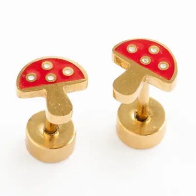 Pip Pop Post Hypoallergenic Earrings in Gold - Image 4