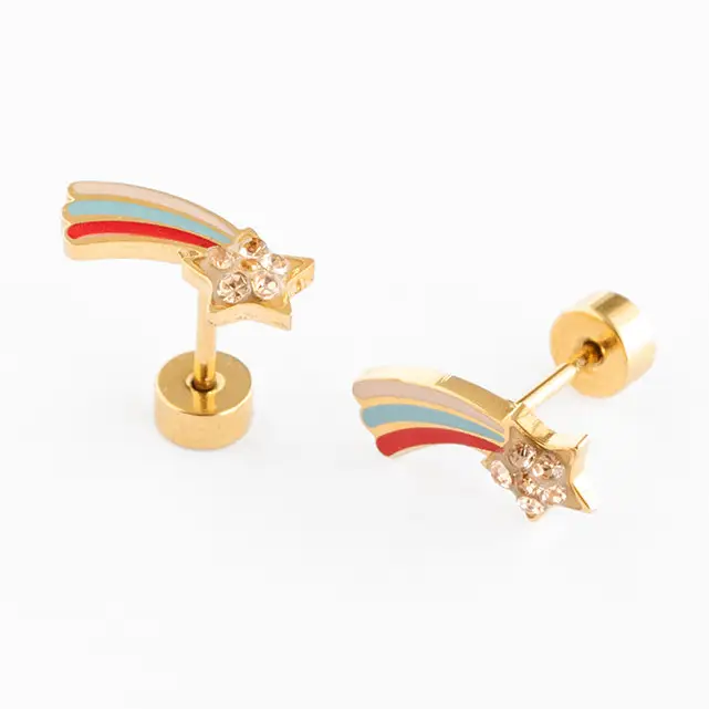 Pip Pop Post Hypoallergenic Earrings in Gold - Image 8