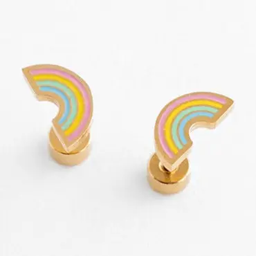 Pip Pop Post Hypoallergenic Earrings in Gold - Image 9