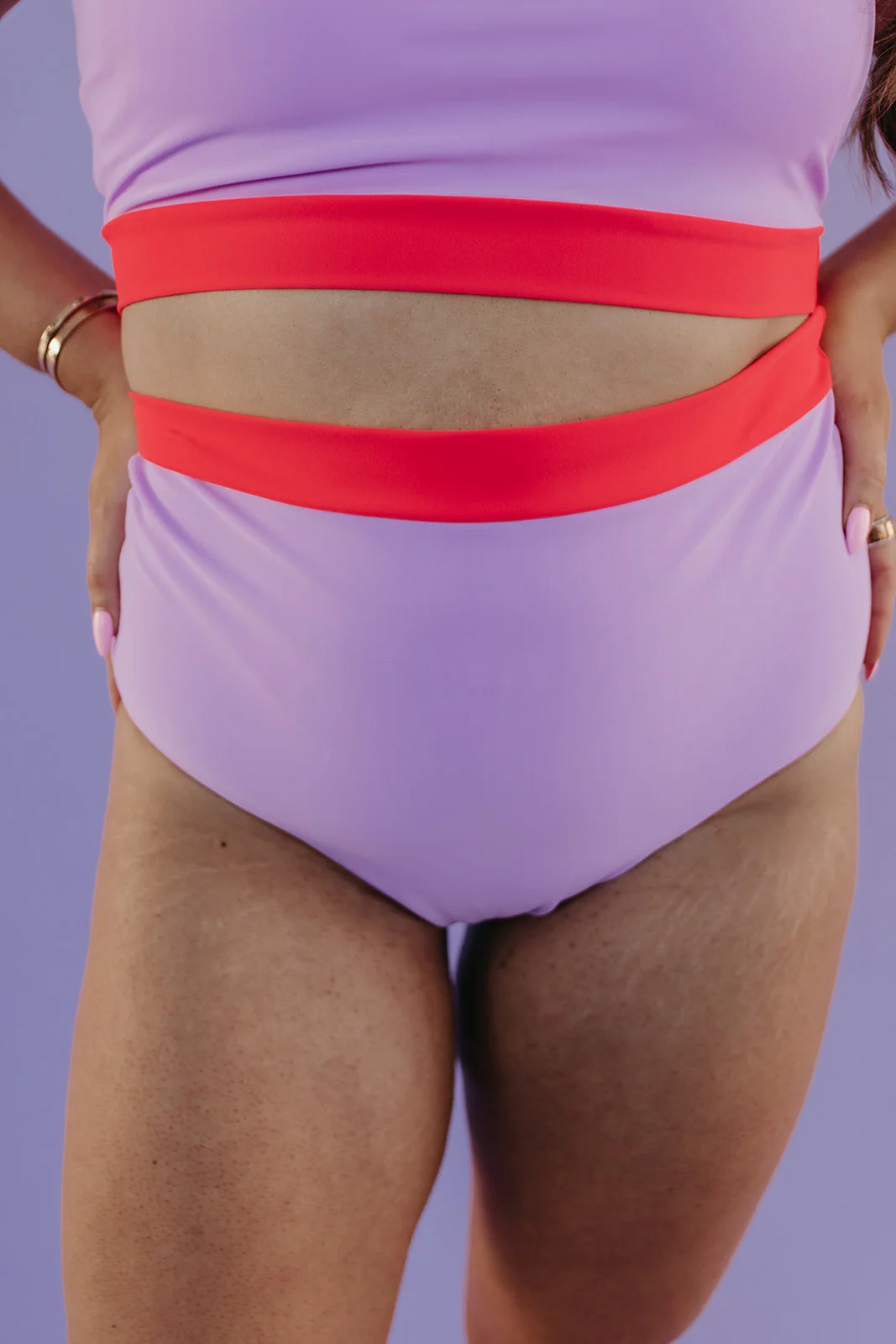 MIAMI SWIM BOTTOM IN LILAC COLORBLOCK BY PINK DESERT X SARAH TRIPP - Image 10