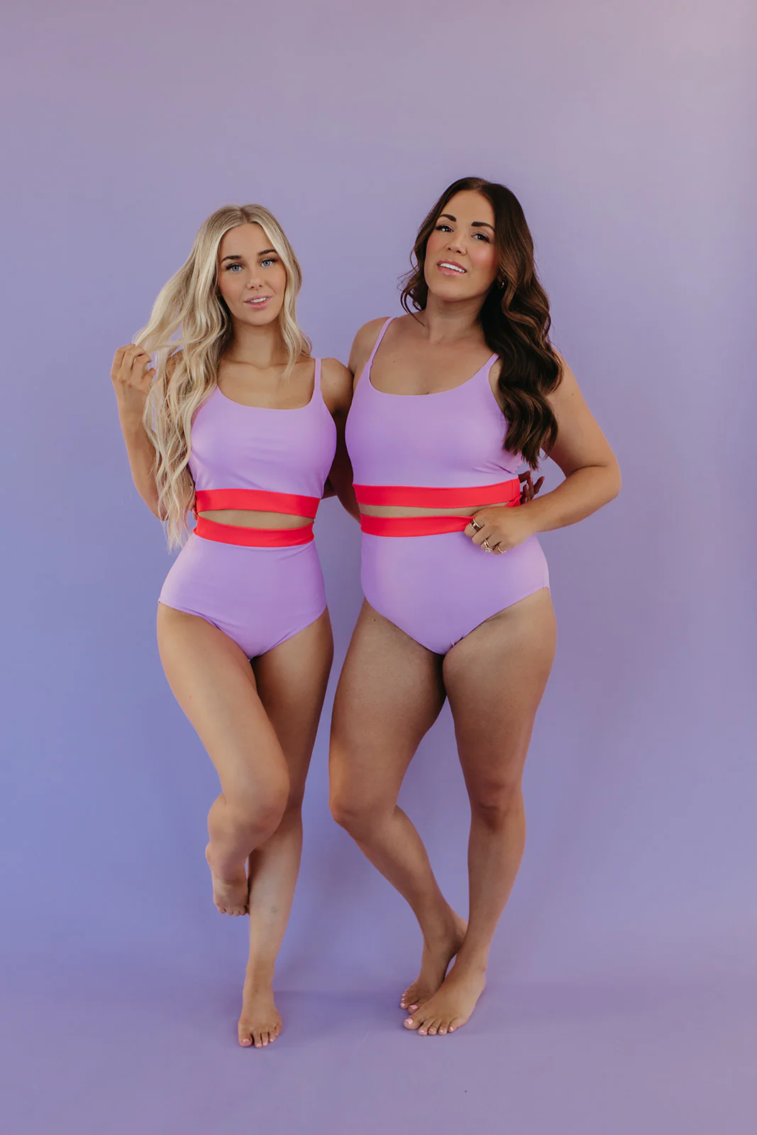 MIAMI SWIM TOP IN LILAC COLORBLOCK BY PINK DESERT X SARAH TRIPP - Image 6