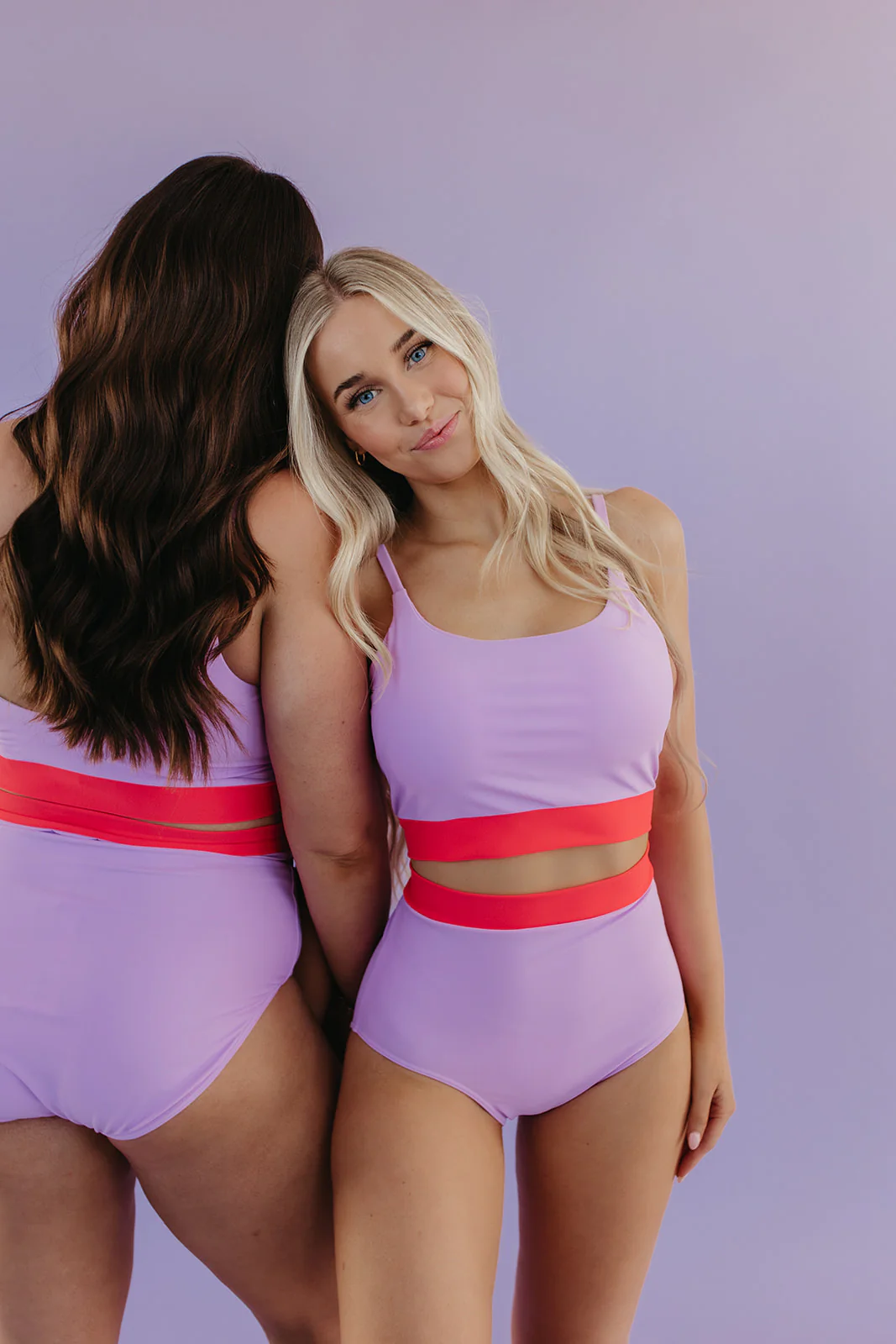 MIAMI SWIM TOP IN LILAC COLORBLOCK BY PINK DESERT X SARAH TRIPP - Image 7
