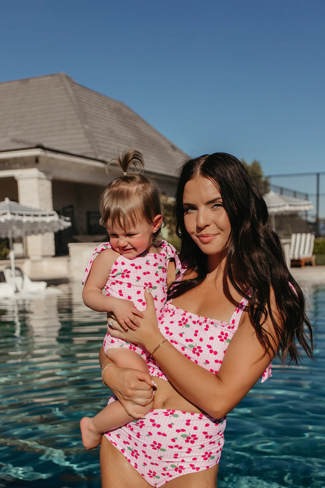HIGH WAIST SWIM BOTTOMS IN ROSIE RASPBERRY BY PINK DESERT - Image 10