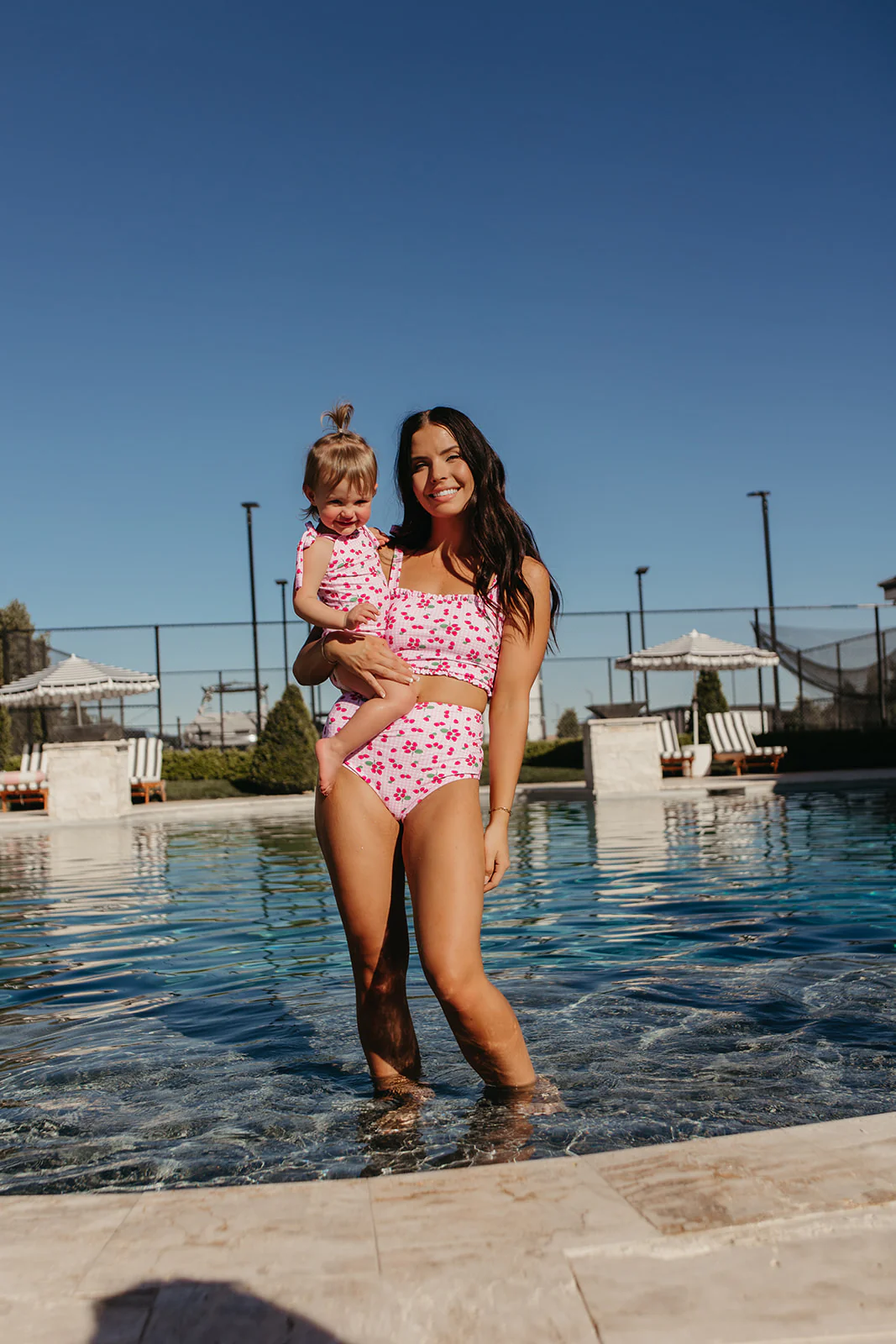 HIGH WAIST SWIM BOTTOMS IN ROSIE RASPBERRY BY PINK DESERT - Image 12