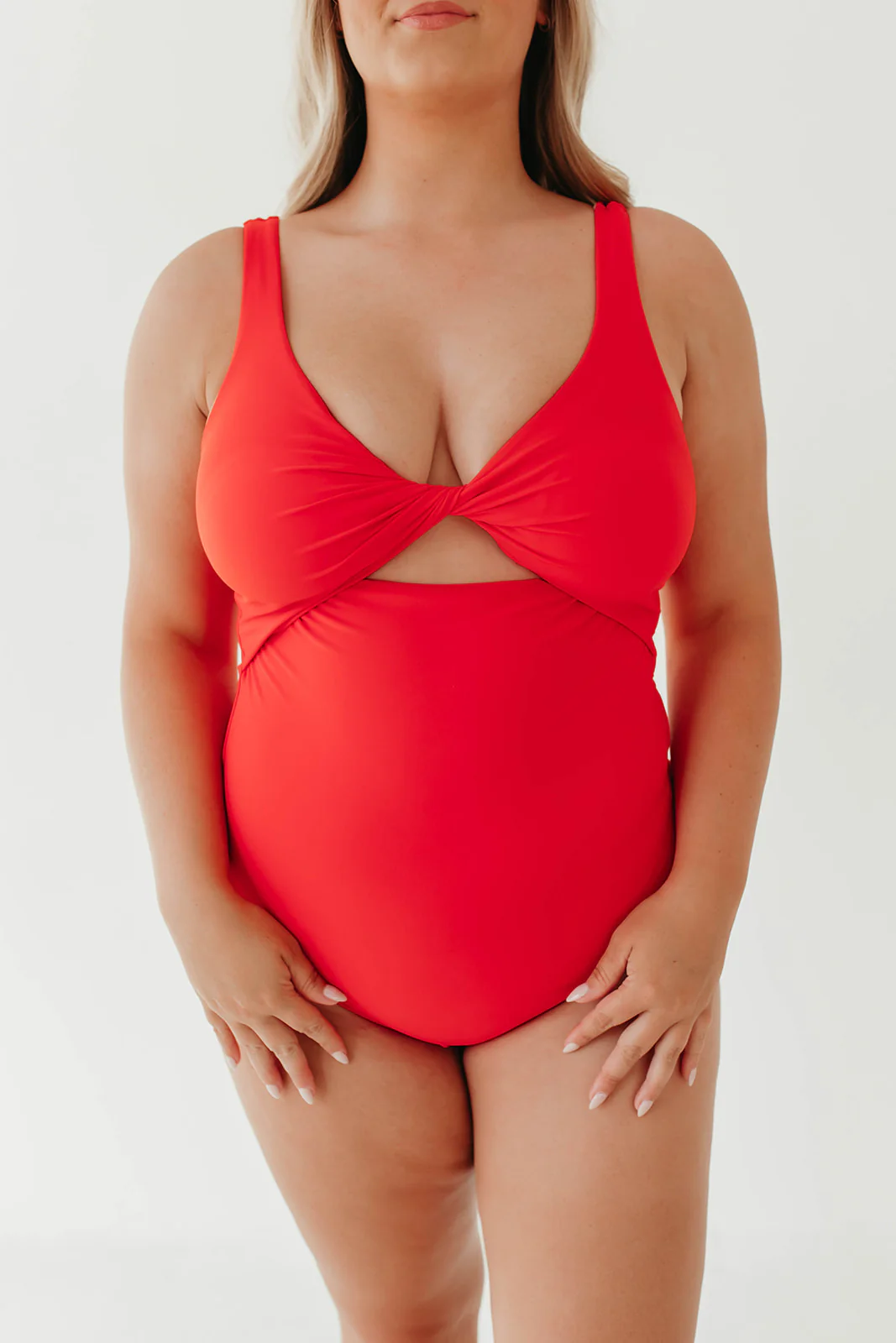 RED HOT KNOTTED FRONT ONE PIECE BY SARAH TRIPP X PINK DESERT - Image 25