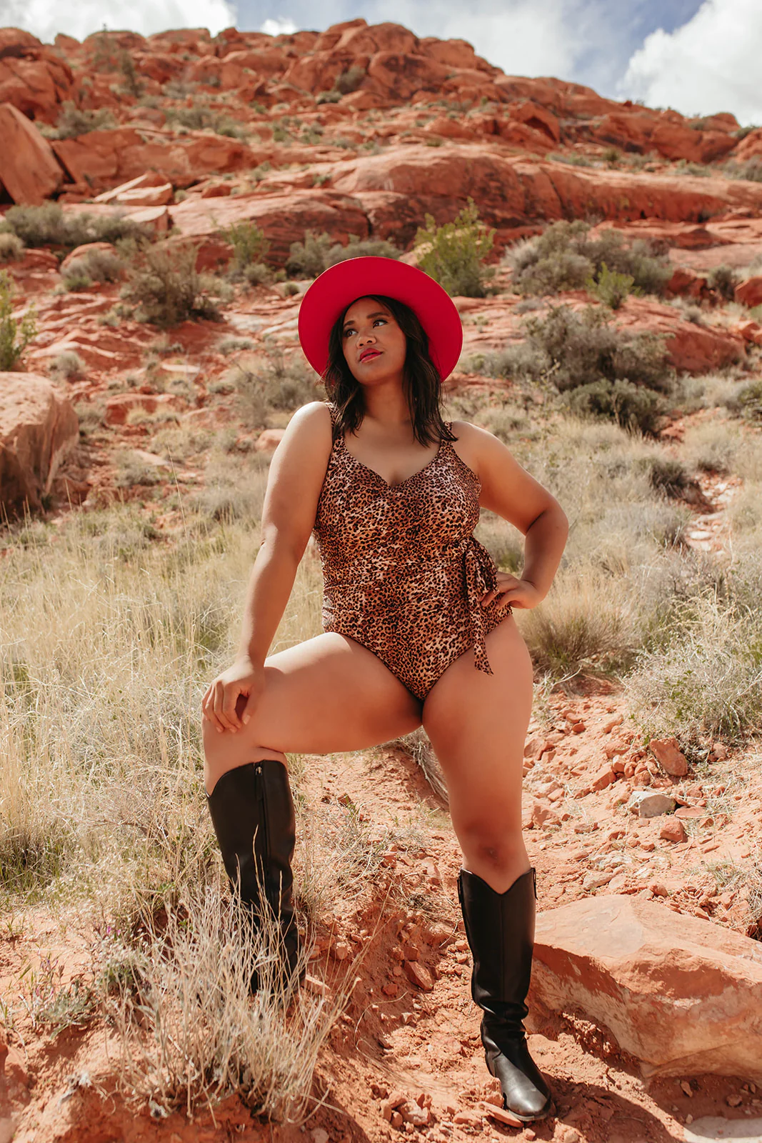 SARAH WRAP ONE PIECE IN JAGUAR BY SARAH TRIPP X PINK DESERT - Image 6