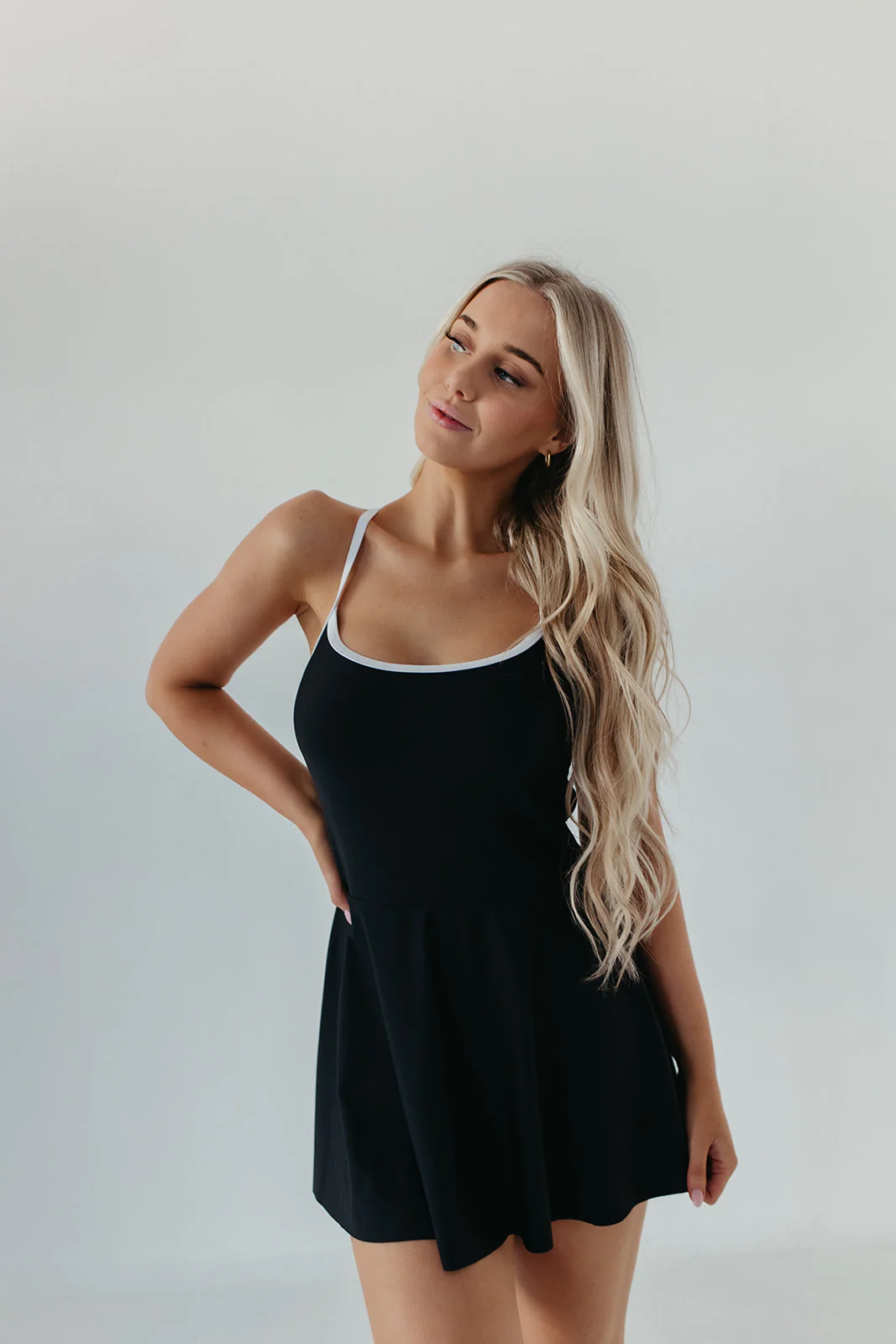 ACTIVE SWIM DRESS IN BLACK BY PINK DESERT - Image 7