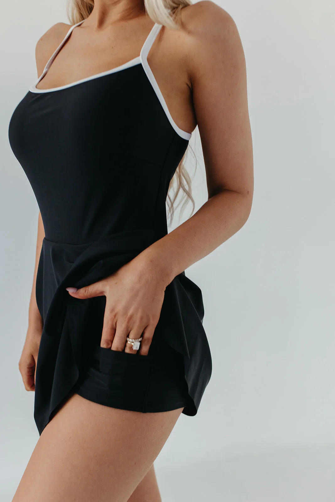 ACTIVE SWIM DRESS IN BLACK BY PINK DESERT - Image 8