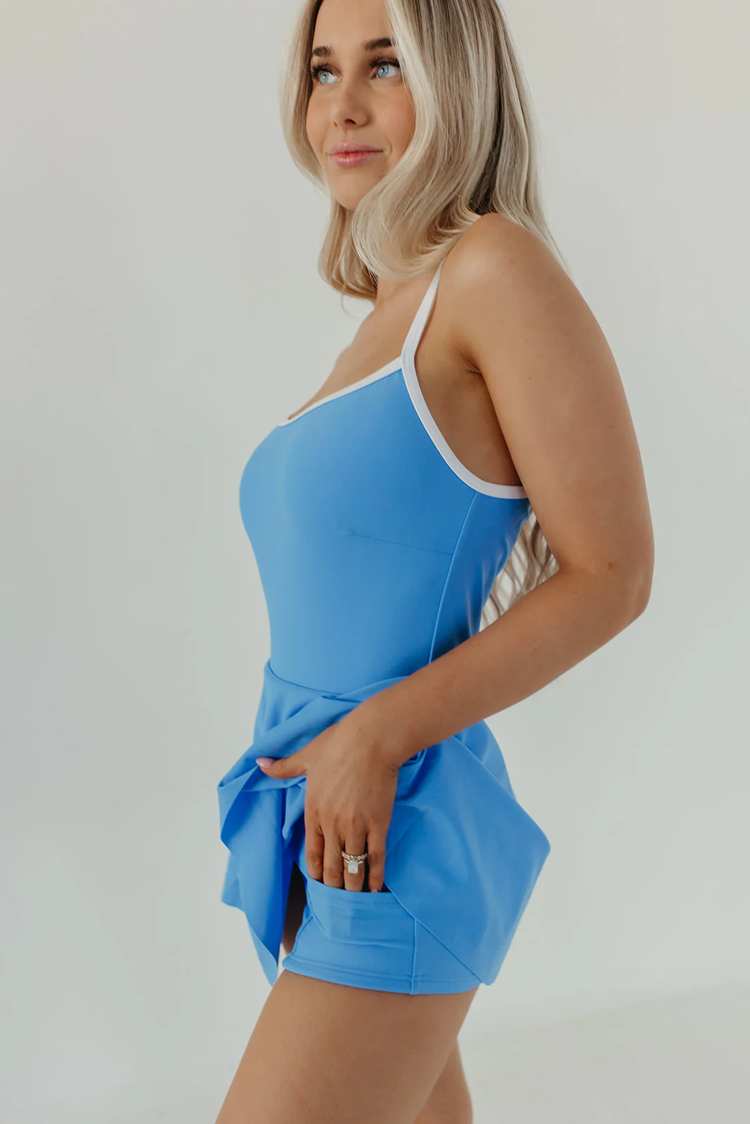 ACTIVE SWIM DRESS IN SKY BLUE BY PINK DESERT - Image 6