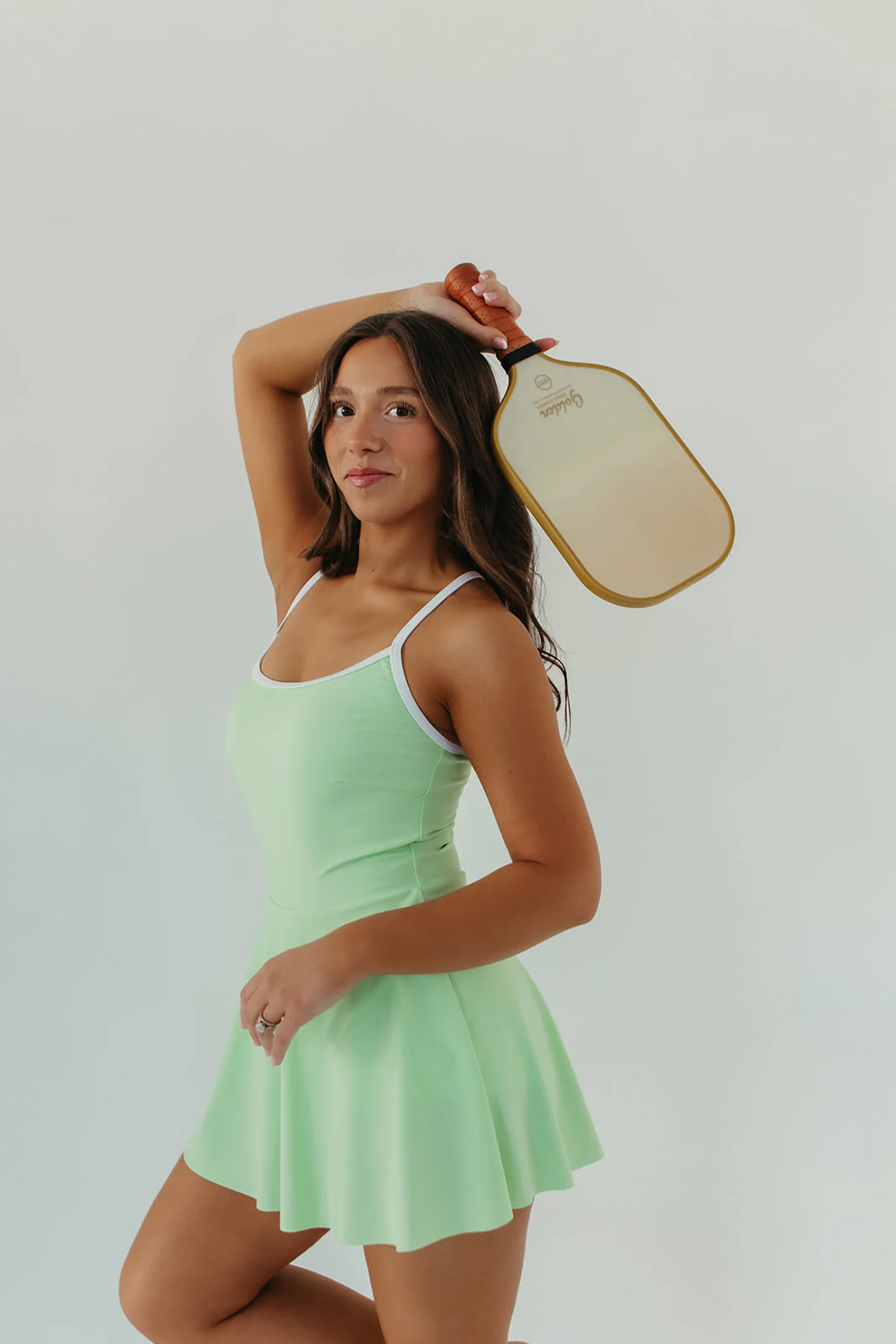 ACTIVE SWIM DRESS IN NEON MINT BY PINK DESERT - Image 5