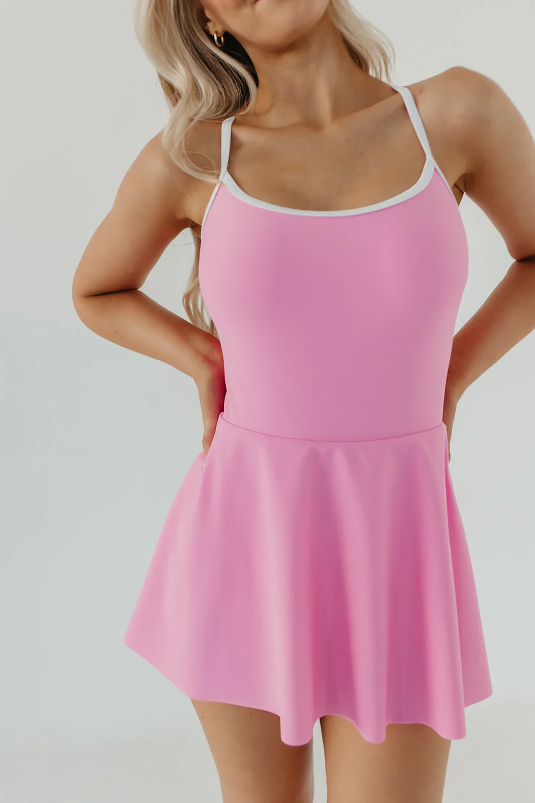 ACTIVE SWIM DRESS IN PINK BY PINK DESERT - Image 8