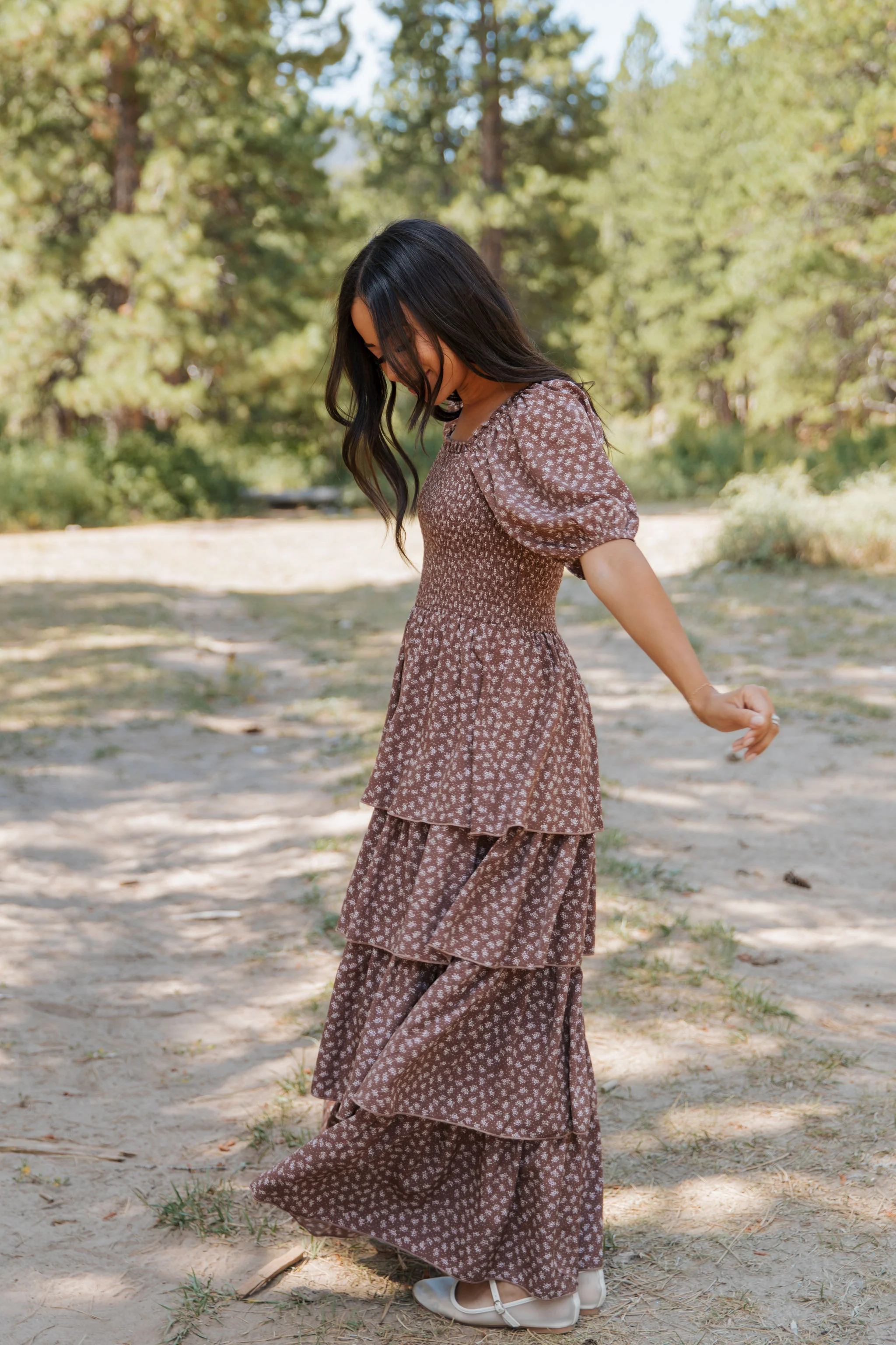 TEA PARTY DRESS IN MOCHA MOUSSE BY PINK DESERT - Image 10