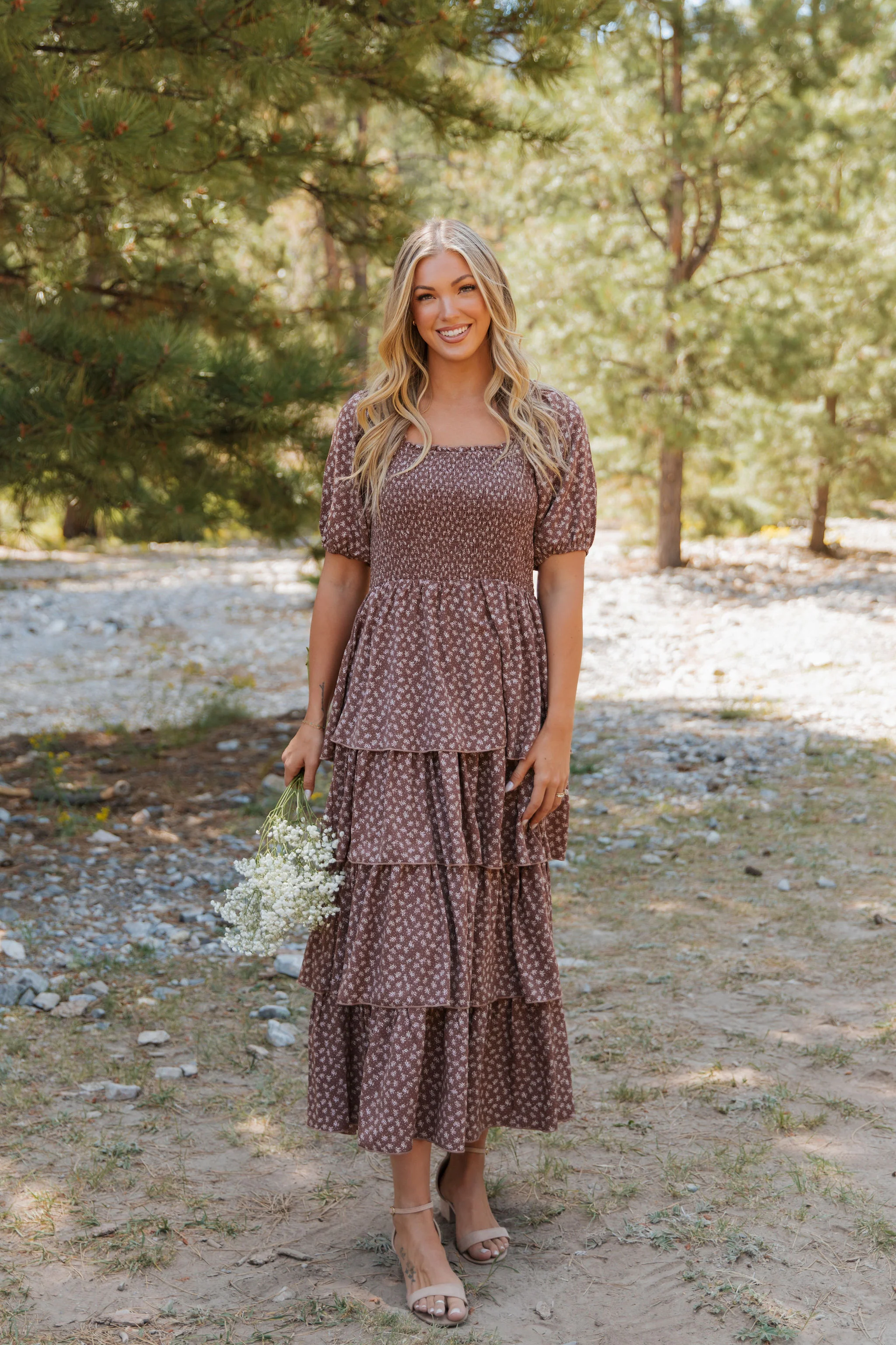 TEA PARTY DRESS IN MOCHA MOUSSE BY PINK DESERT - Image 4