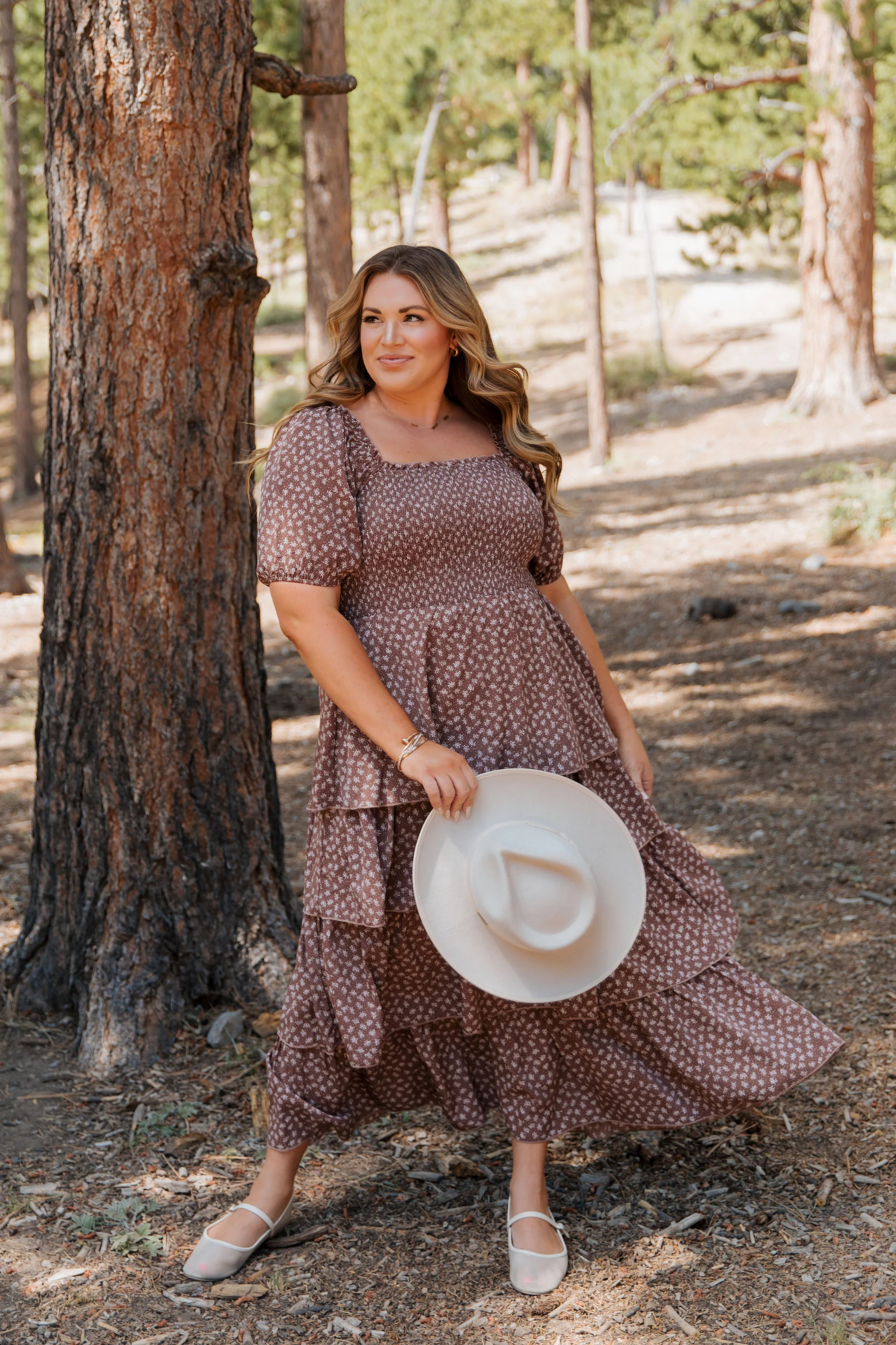 TEA PARTY DRESS IN MOCHA MOUSSE BY PINK DESERT - Image 6