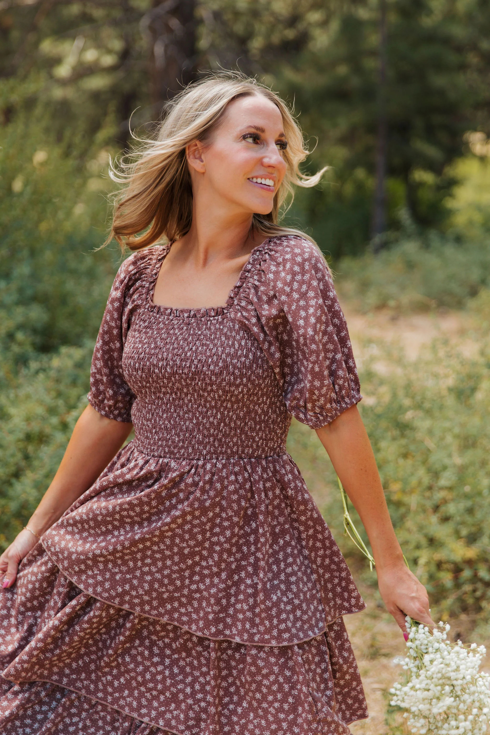 TEA PARTY DRESS IN MOCHA MOUSSE BY PINK DESERT - Image 8