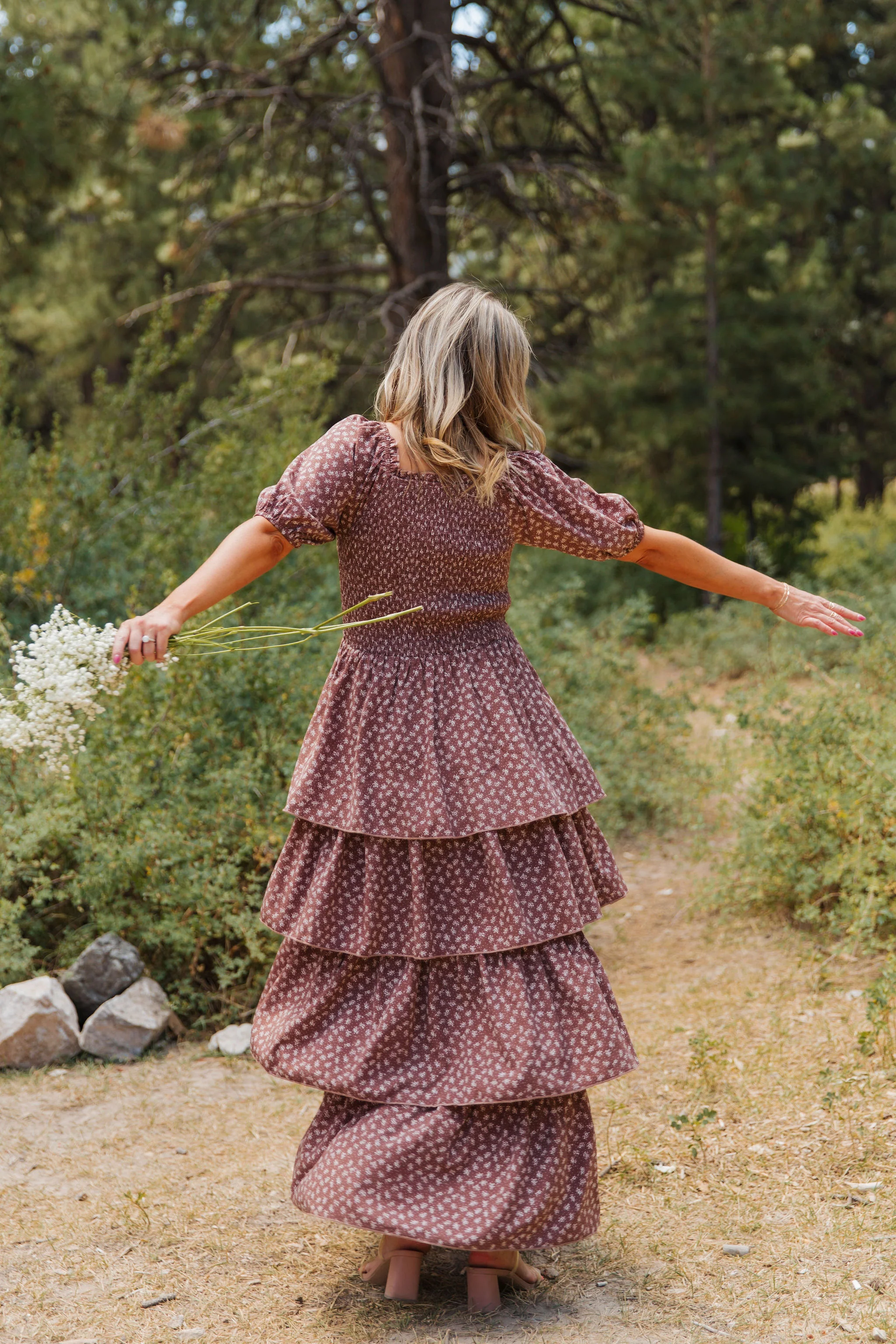 TEA PARTY DRESS IN MOCHA MOUSSE BY PINK DESERT - Image 9