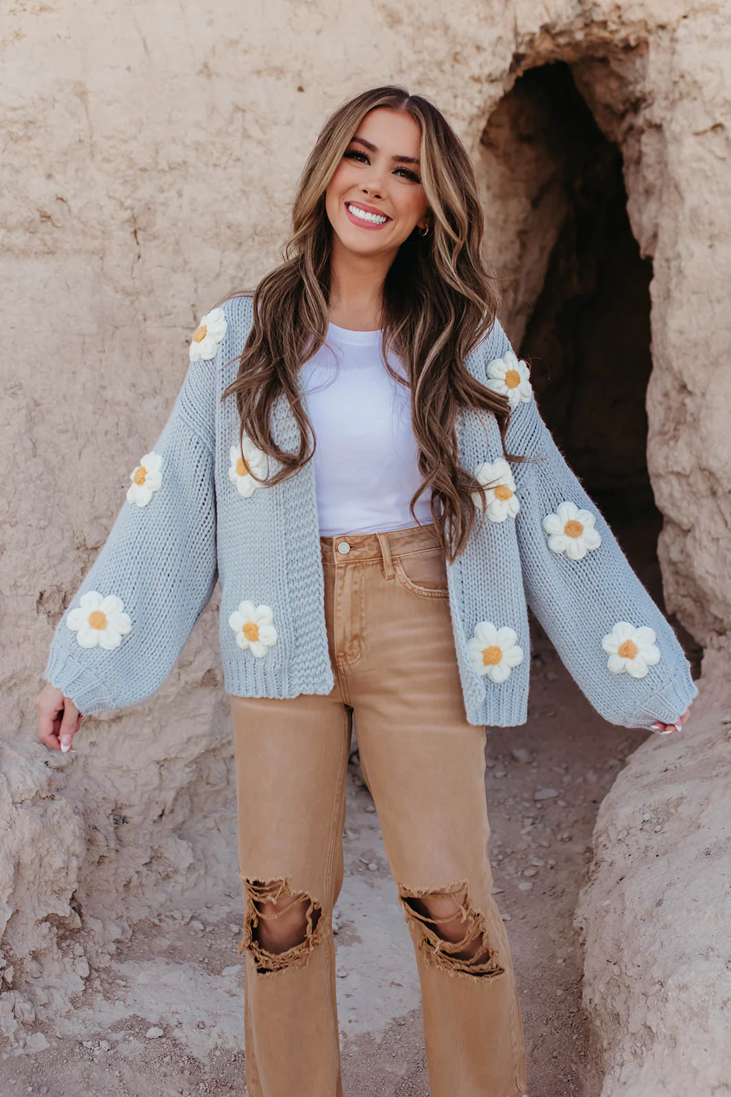 THE 90'S FLARE JEANS IN DISTRESSED COPPER BY VERVET - Image 2