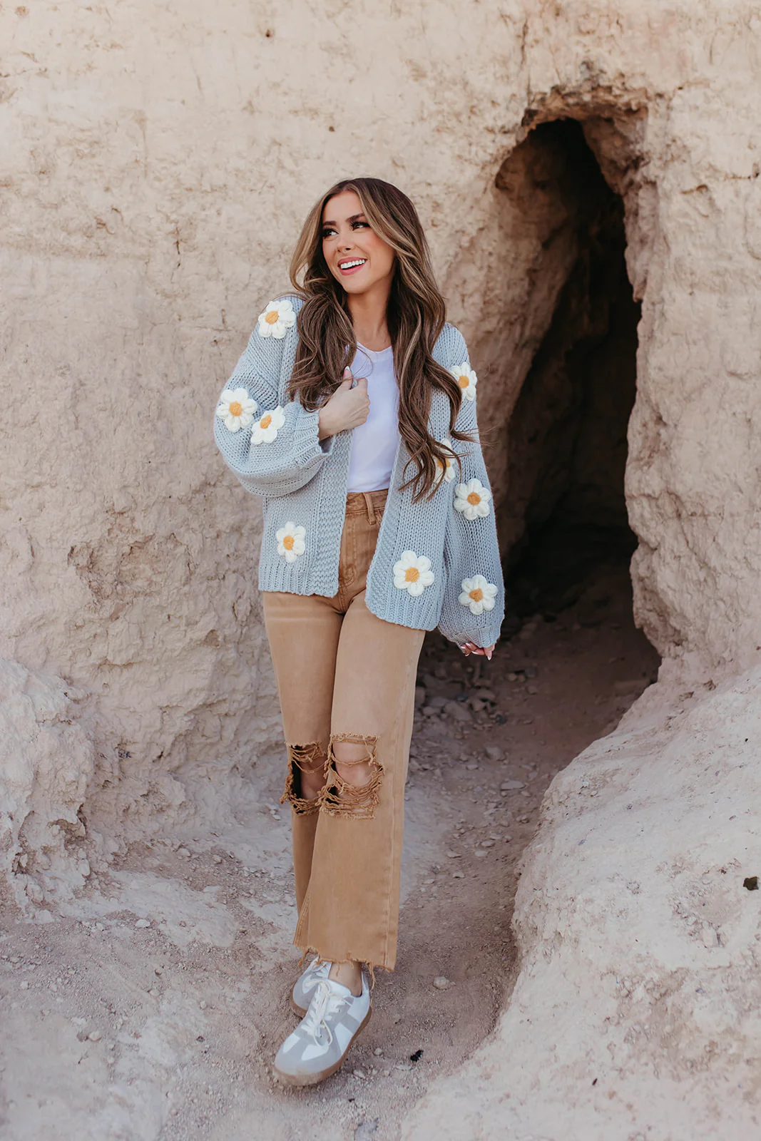 THE 90'S FLARE JEANS IN DISTRESSED COPPER BY VERVET - Image 3