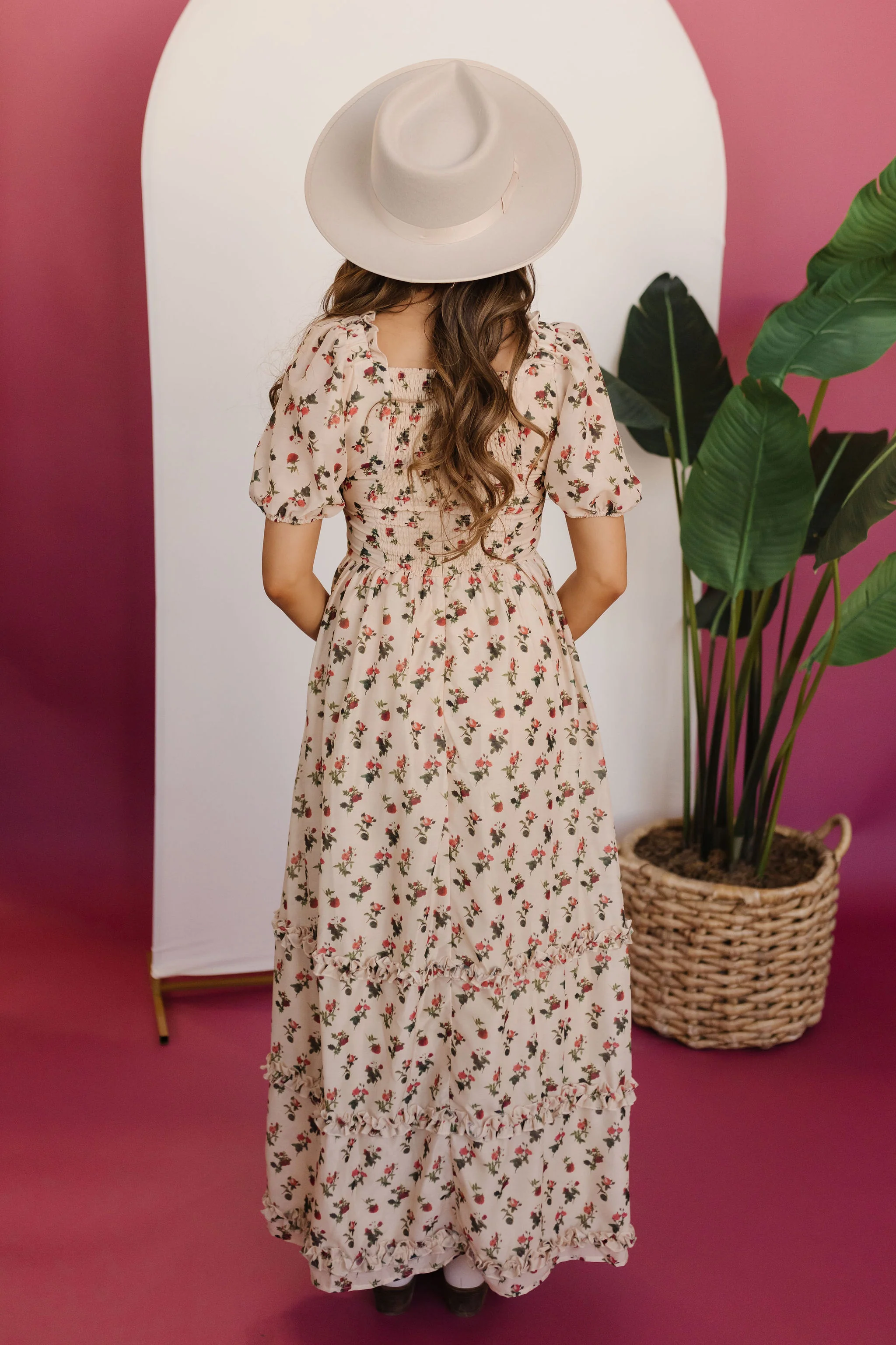 THE ANNALISE MAXI DRESS IN ROSE FLORAL BY PINK DESERT - Image 5