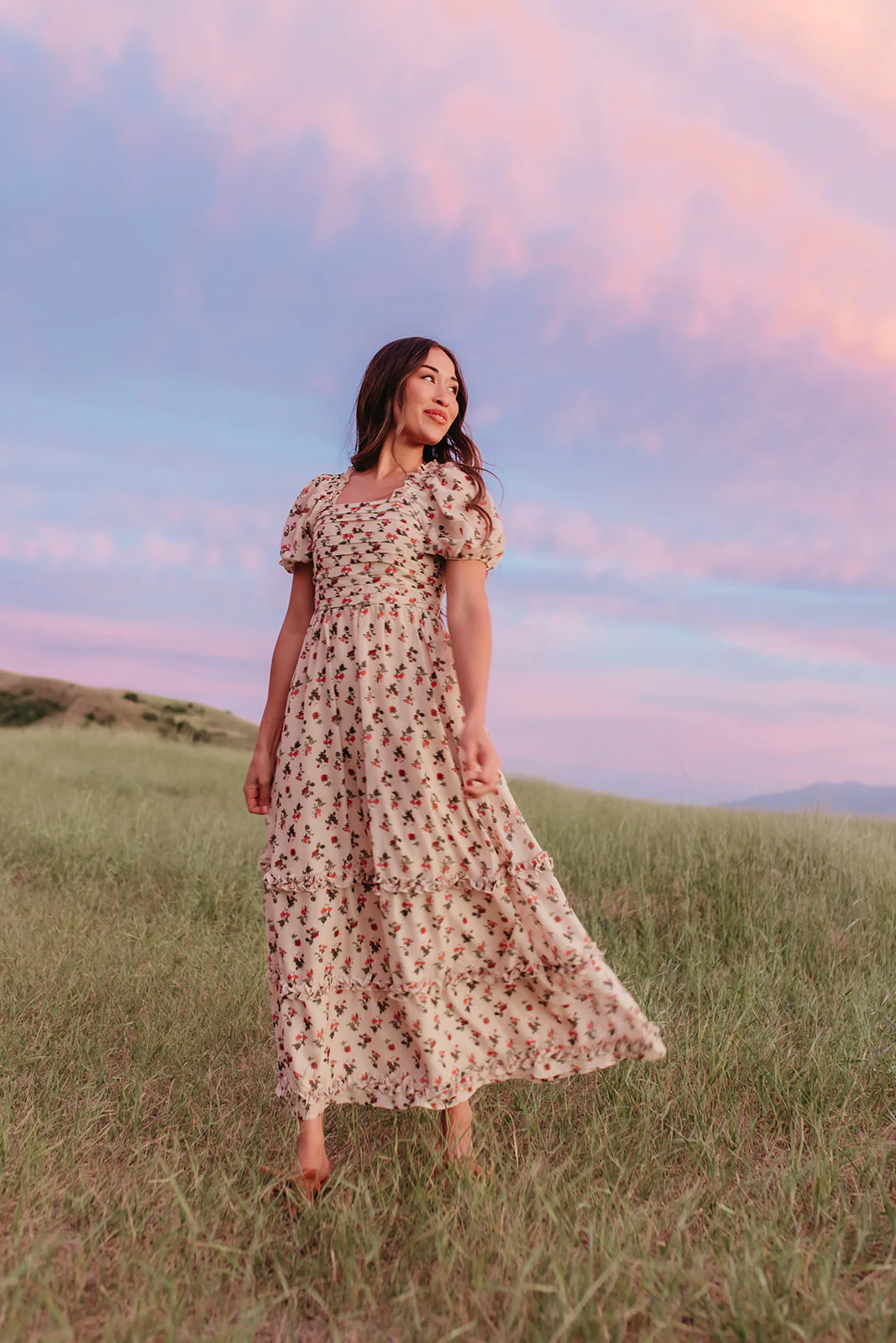 THE ANNALISE MAXI DRESS IN ROSE FLORAL BY PINK DESERT - Image 7