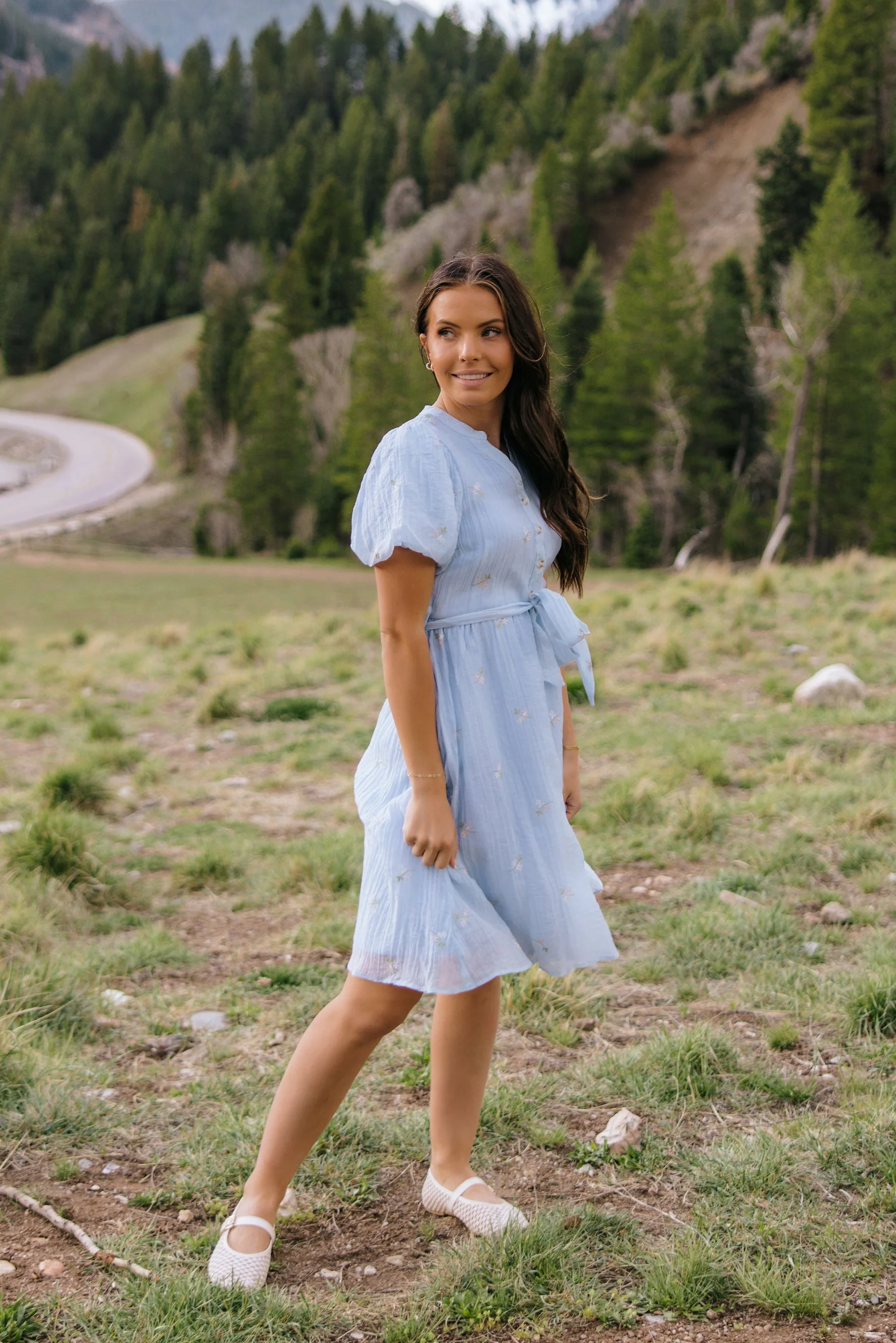 THE AVA FLOWER EMBROIDERED DRESS - Image 3