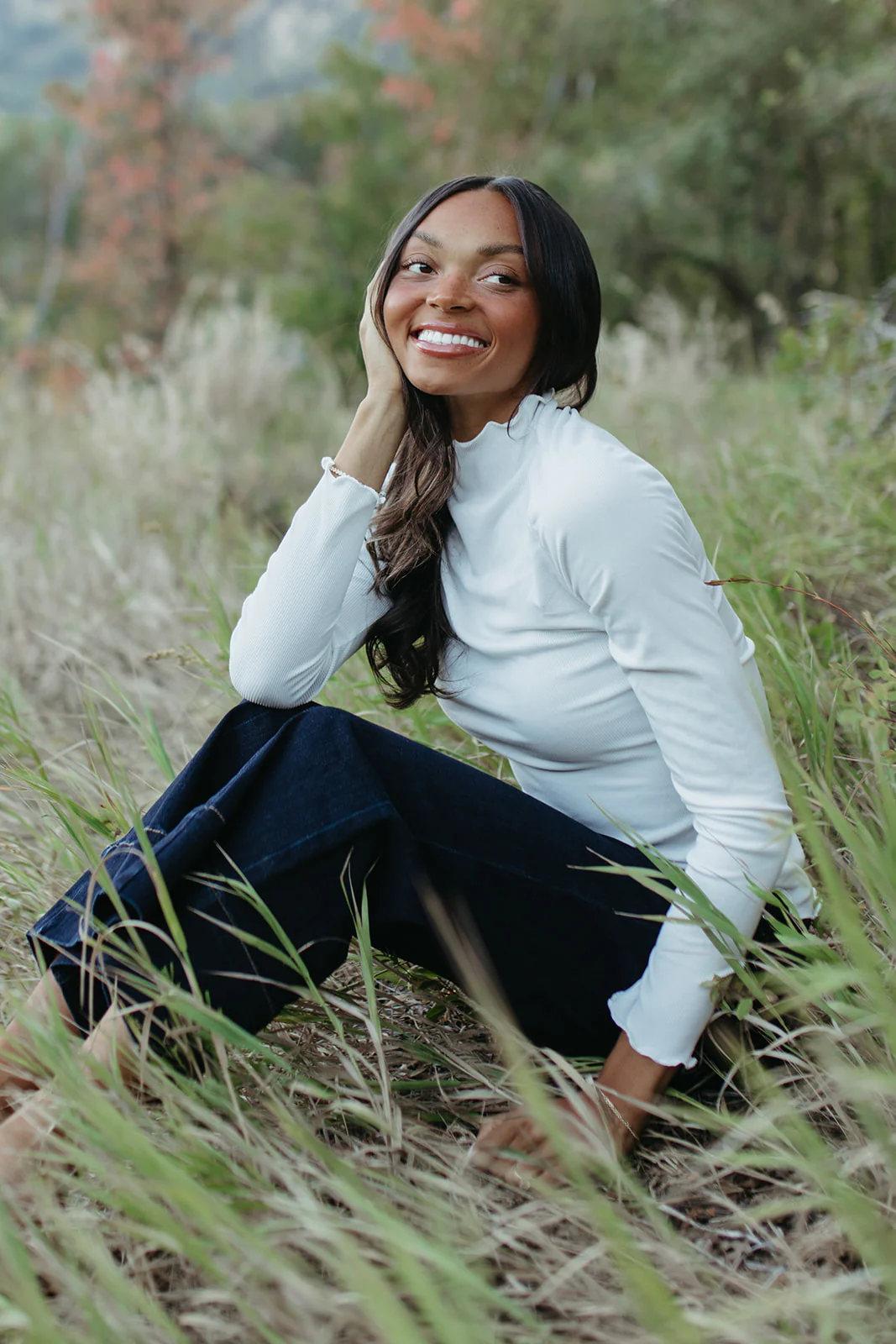 THE AVALYN WIDE LEG SEAM DETAIL JEANS - Image 12