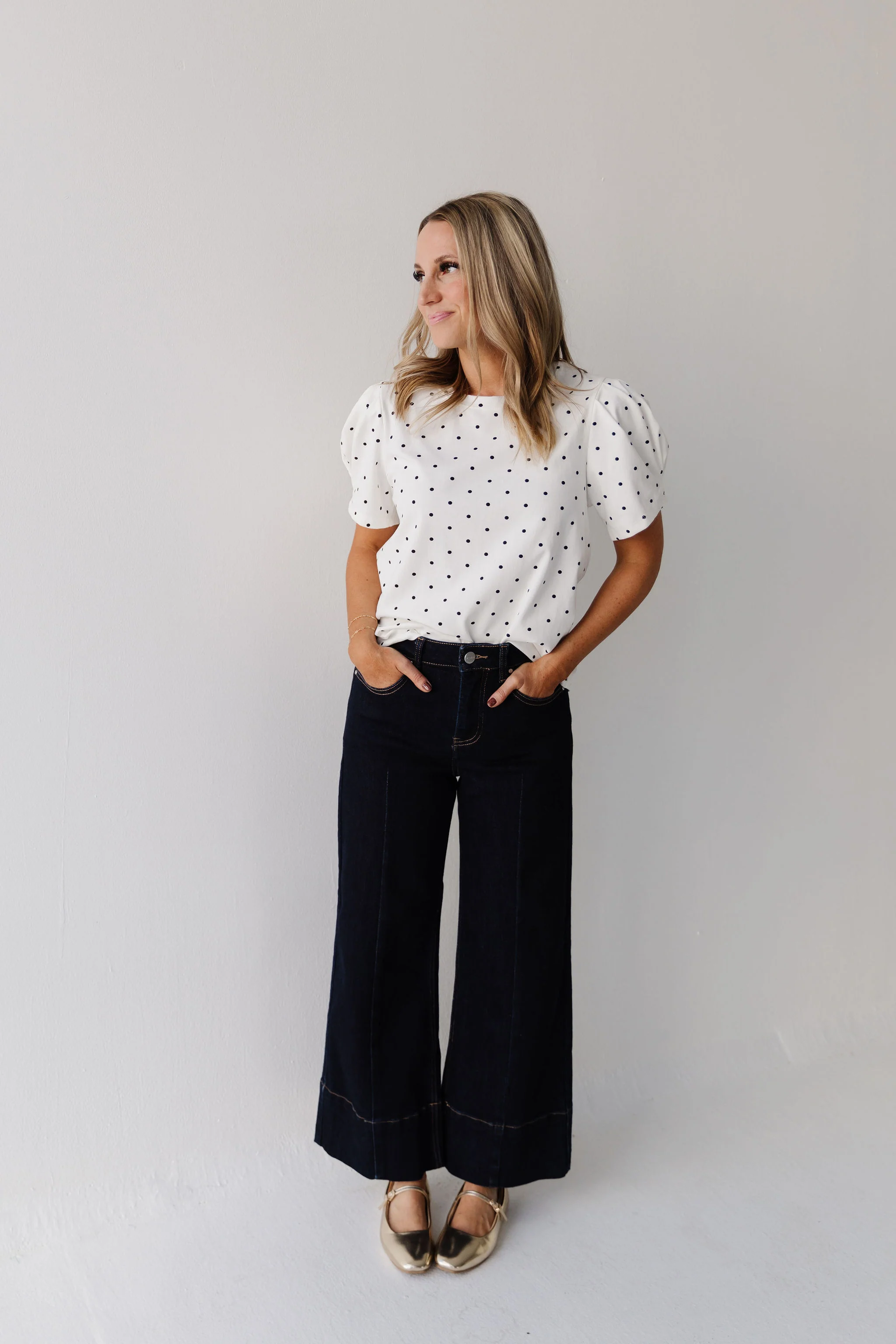 THE AVALYN WIDE LEG SEAM DETAIL JEANS - Image 2