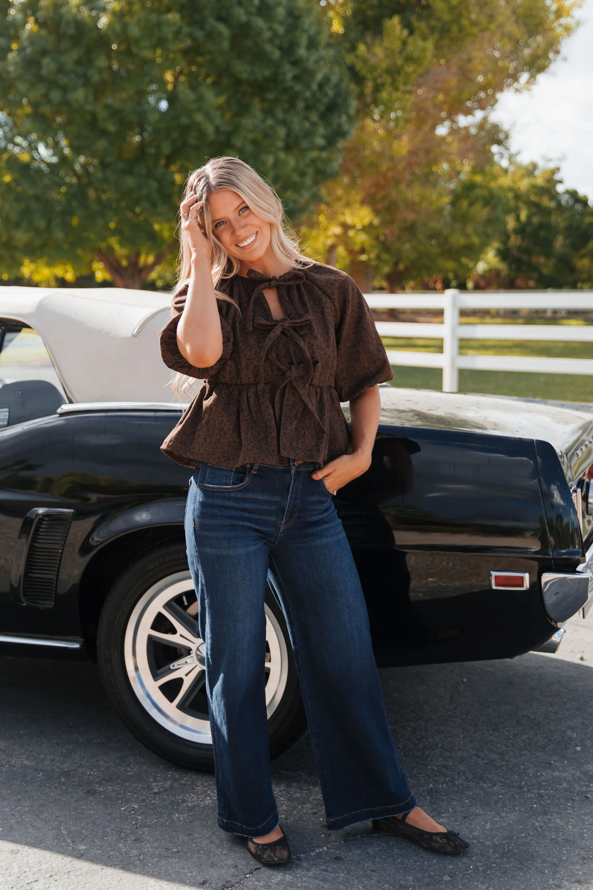 THE BECCA WIDE LEG JEANS IN DARK WASH - Image 11
