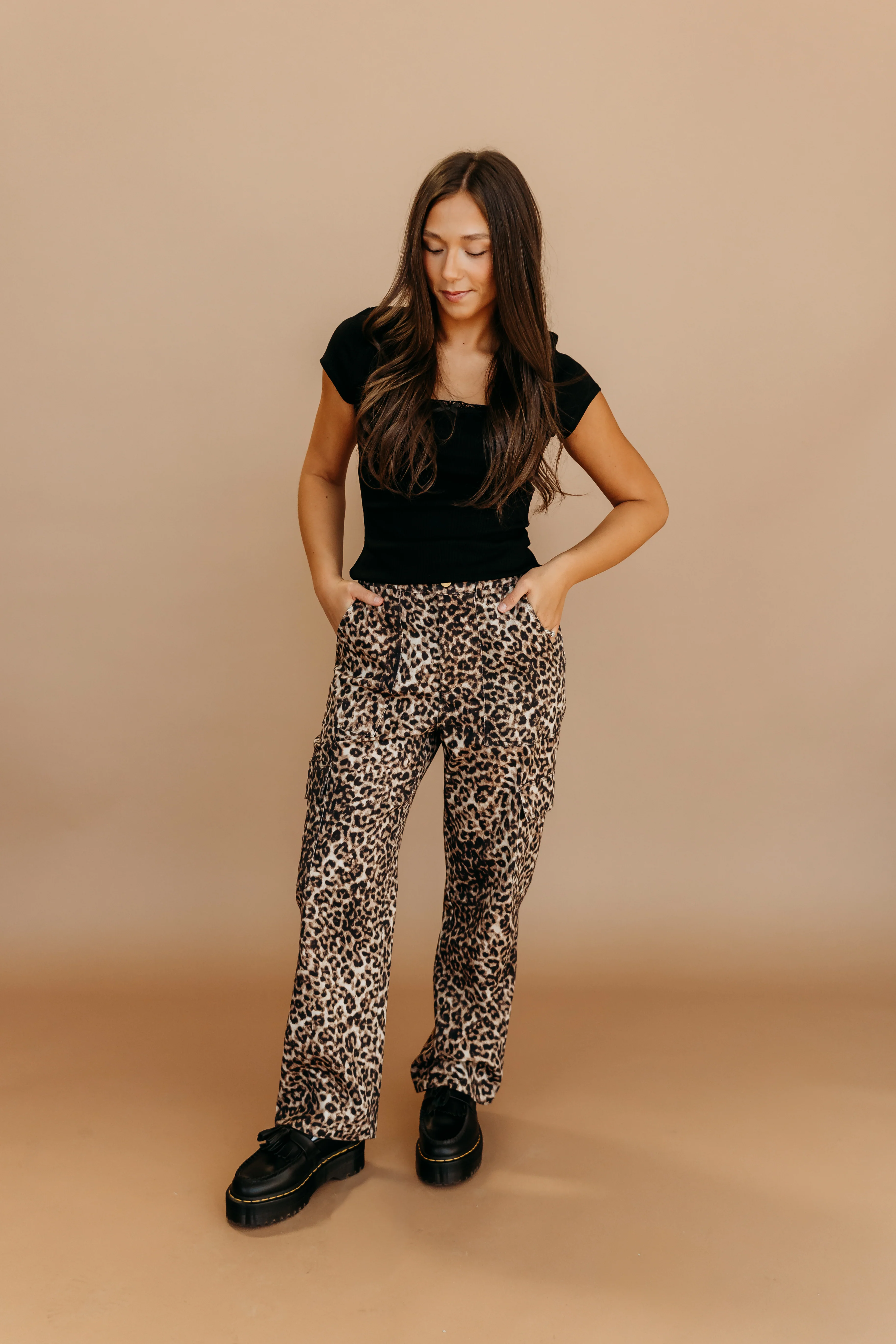 THE BECKY LEOPARD PRINT CARGO PANTS - Image 2