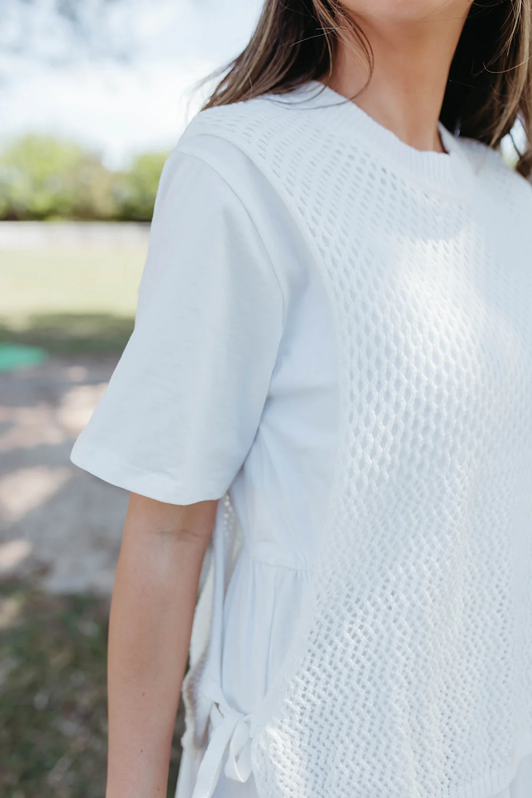 THE BOWYN MIDI DRESS IN COTTON WHITE - Image 2
